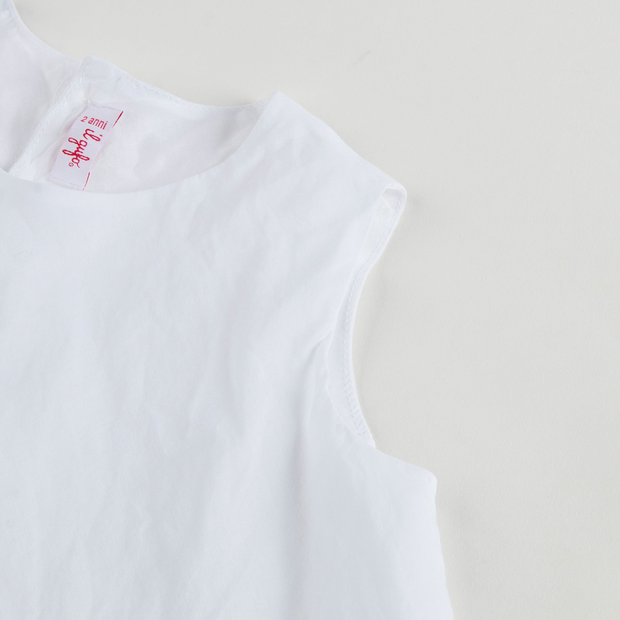 Girls White Cotton Peplum T-Shirt - CÉMAROSE | Children's Fashion Store - 4