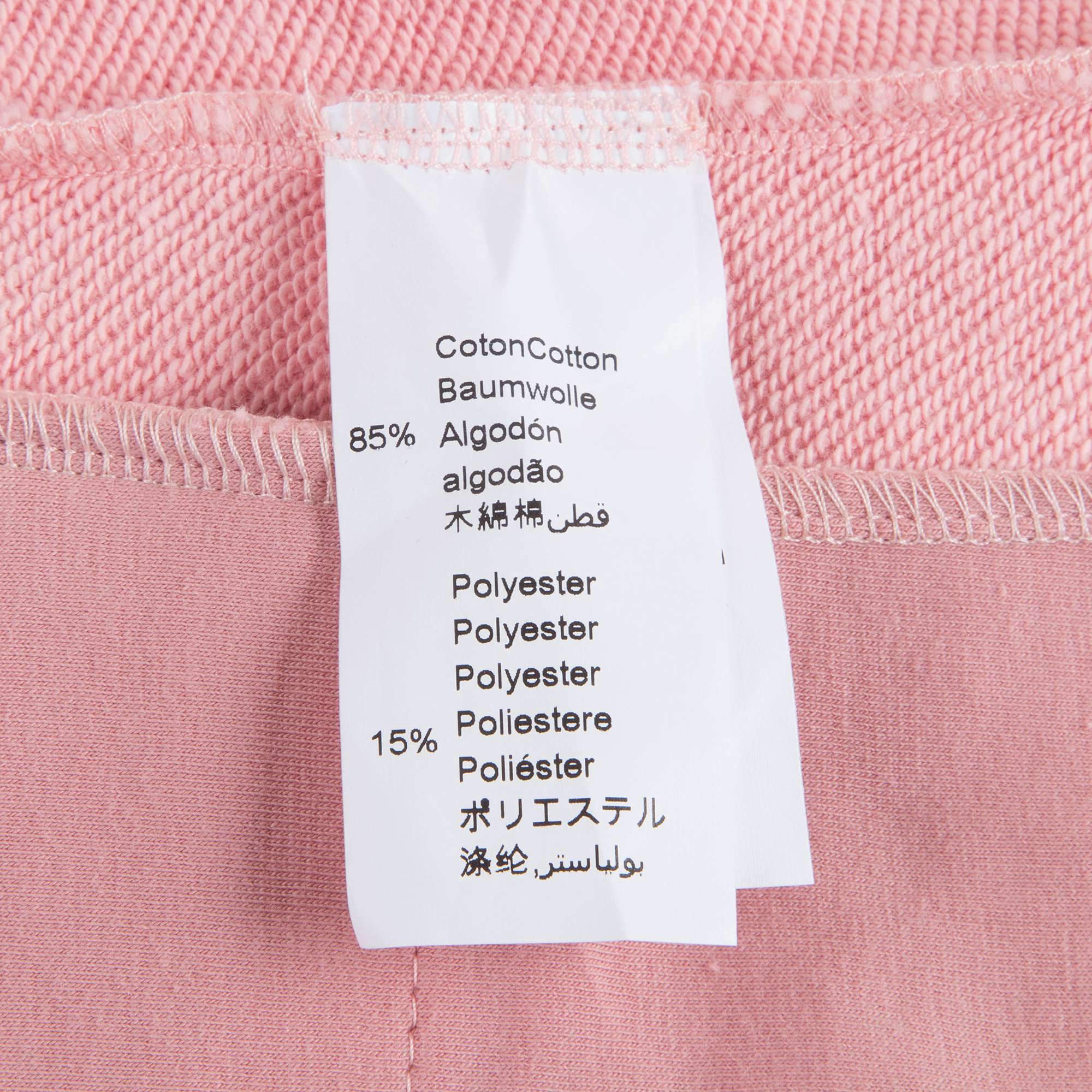 Girls Middle Pink Logo Cotton Trousers