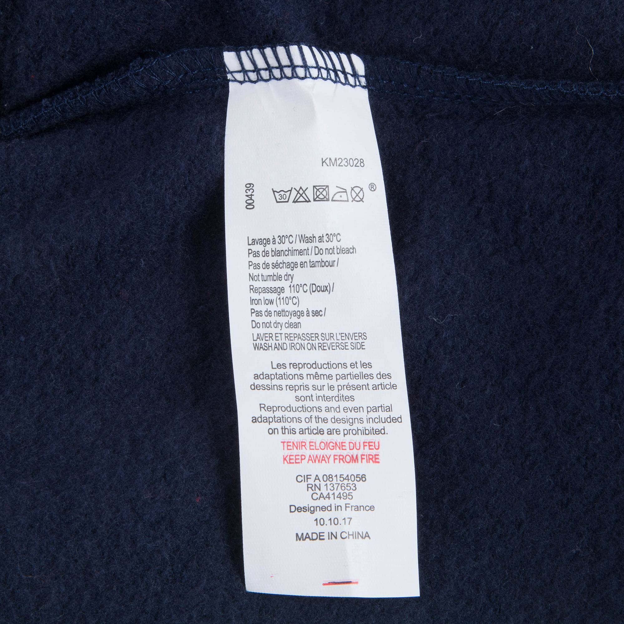 Girls Navy Logo Trousers