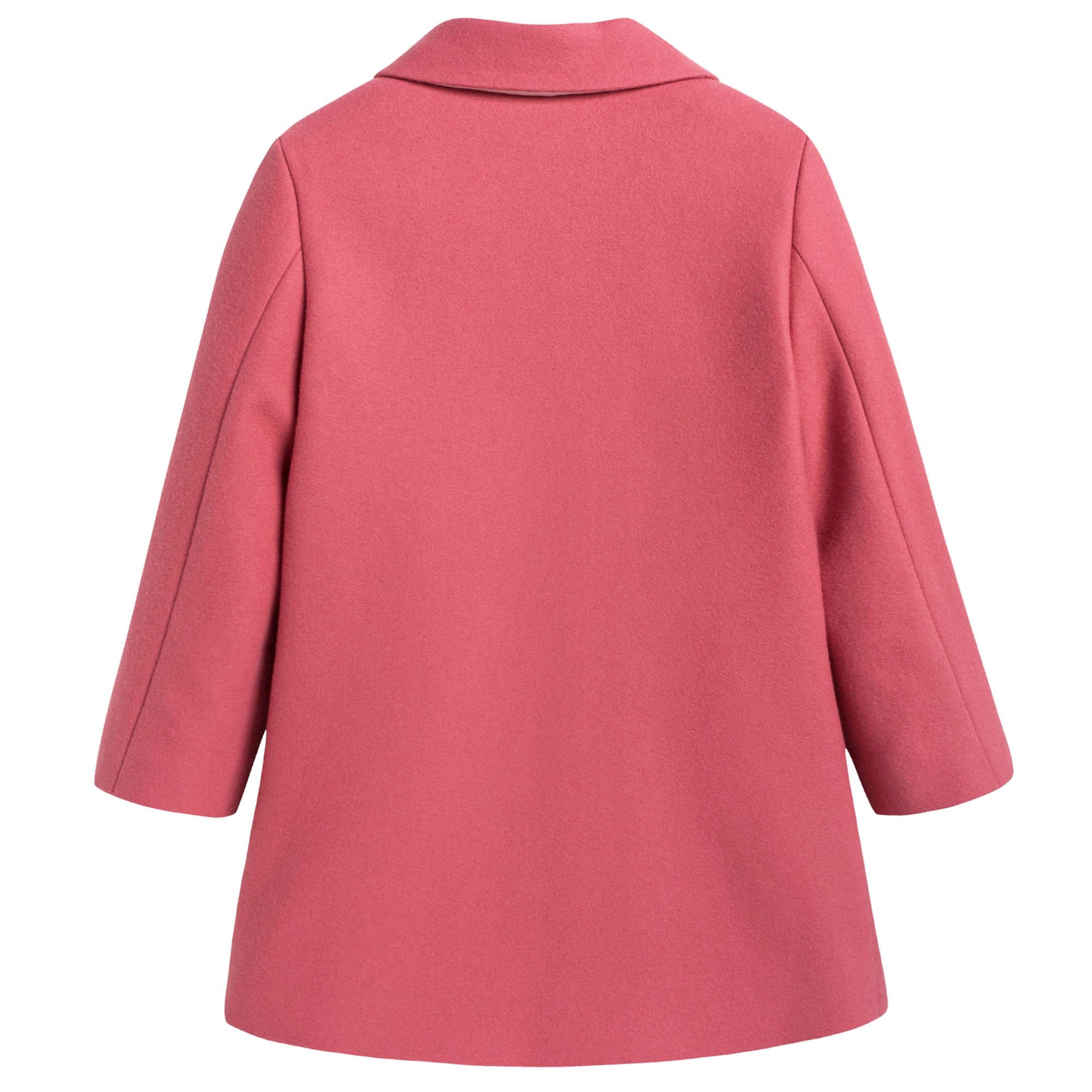 Baby Girls Pink Wool Coat
