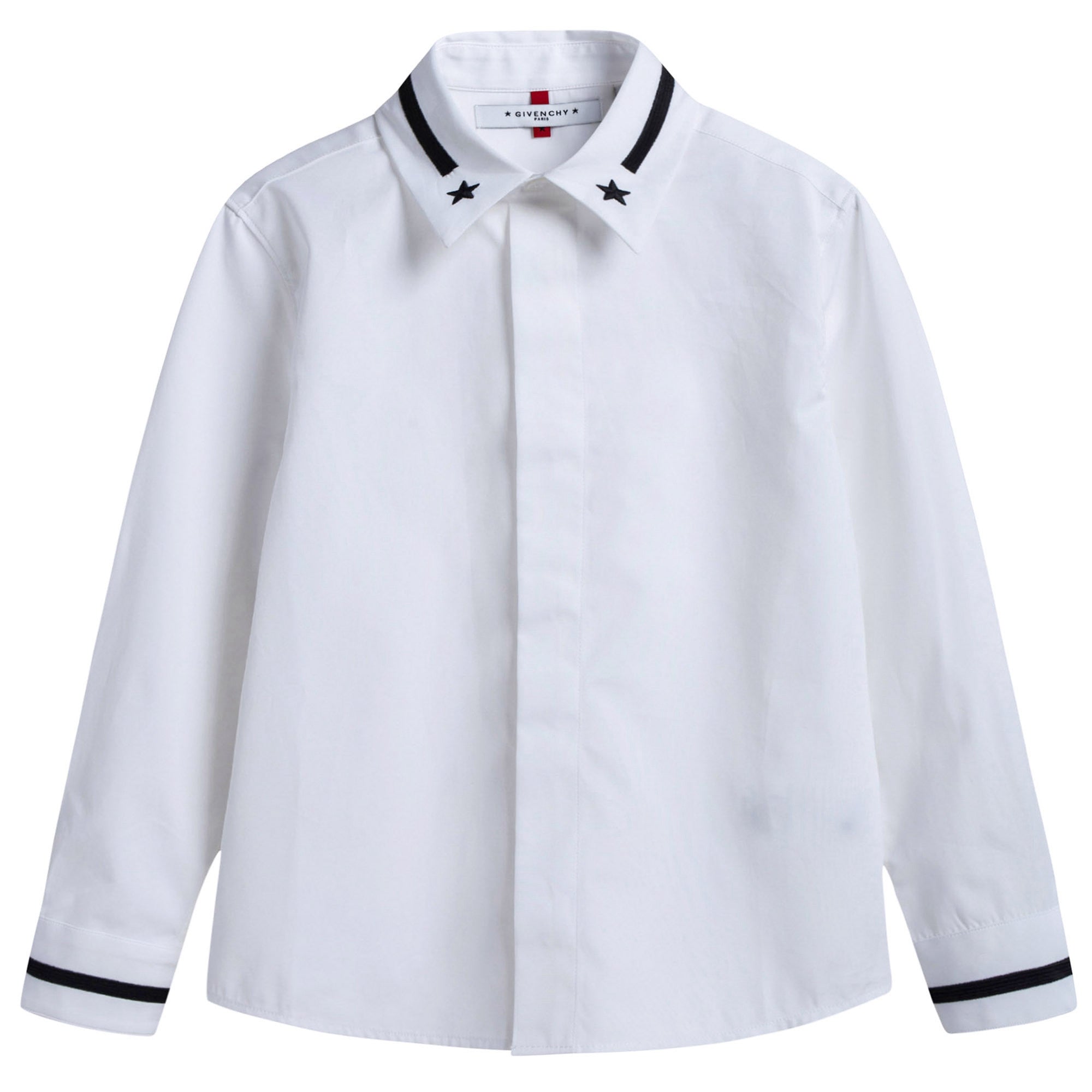 Boys White Cotton Shirt