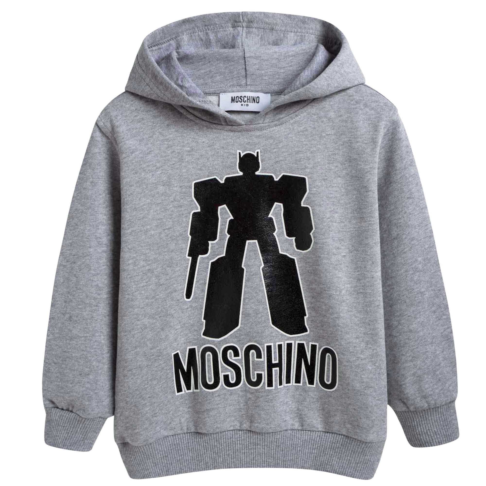 Boys & Girls Grey Logo Zip-up Top