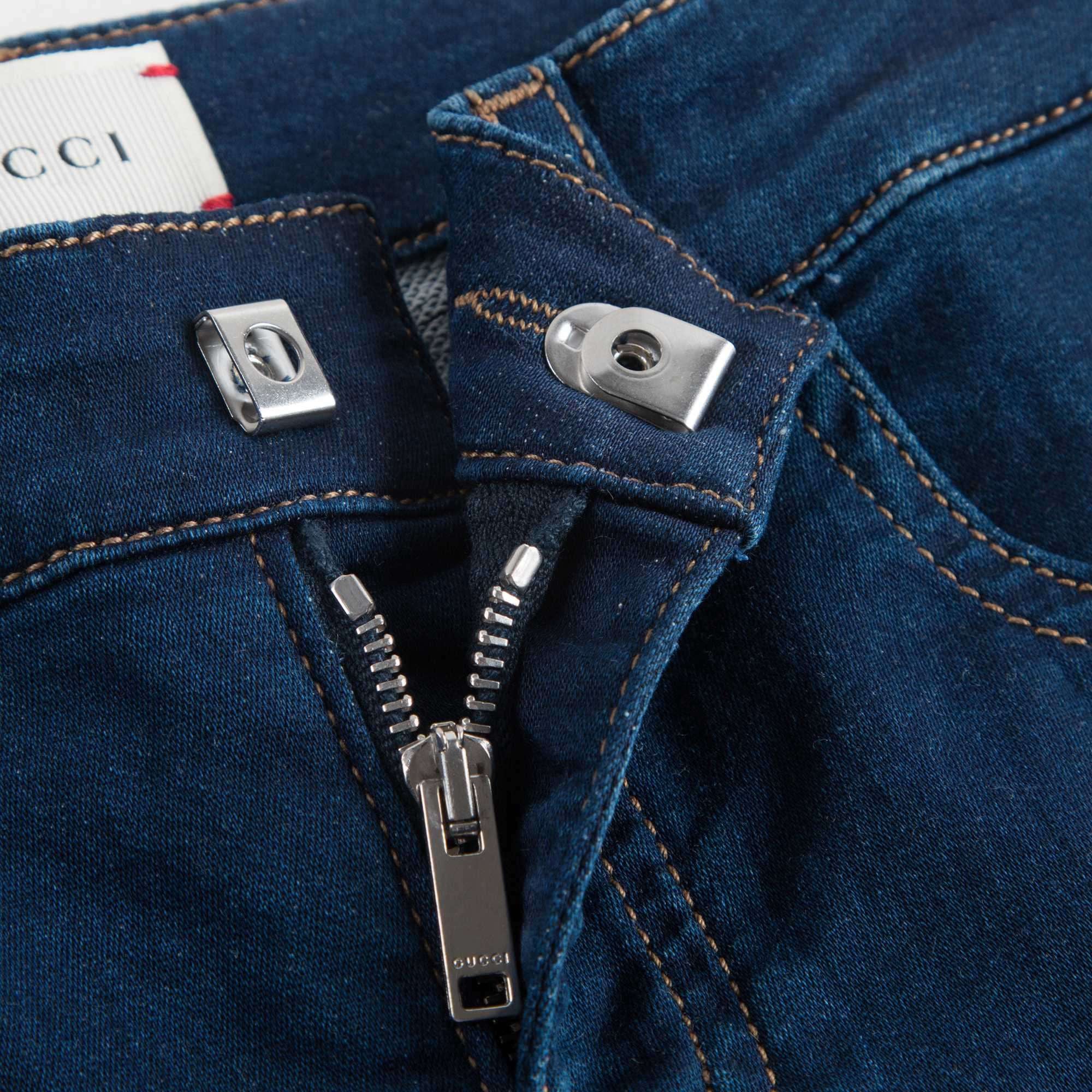 Girls Slim-Fit Blue Jeans