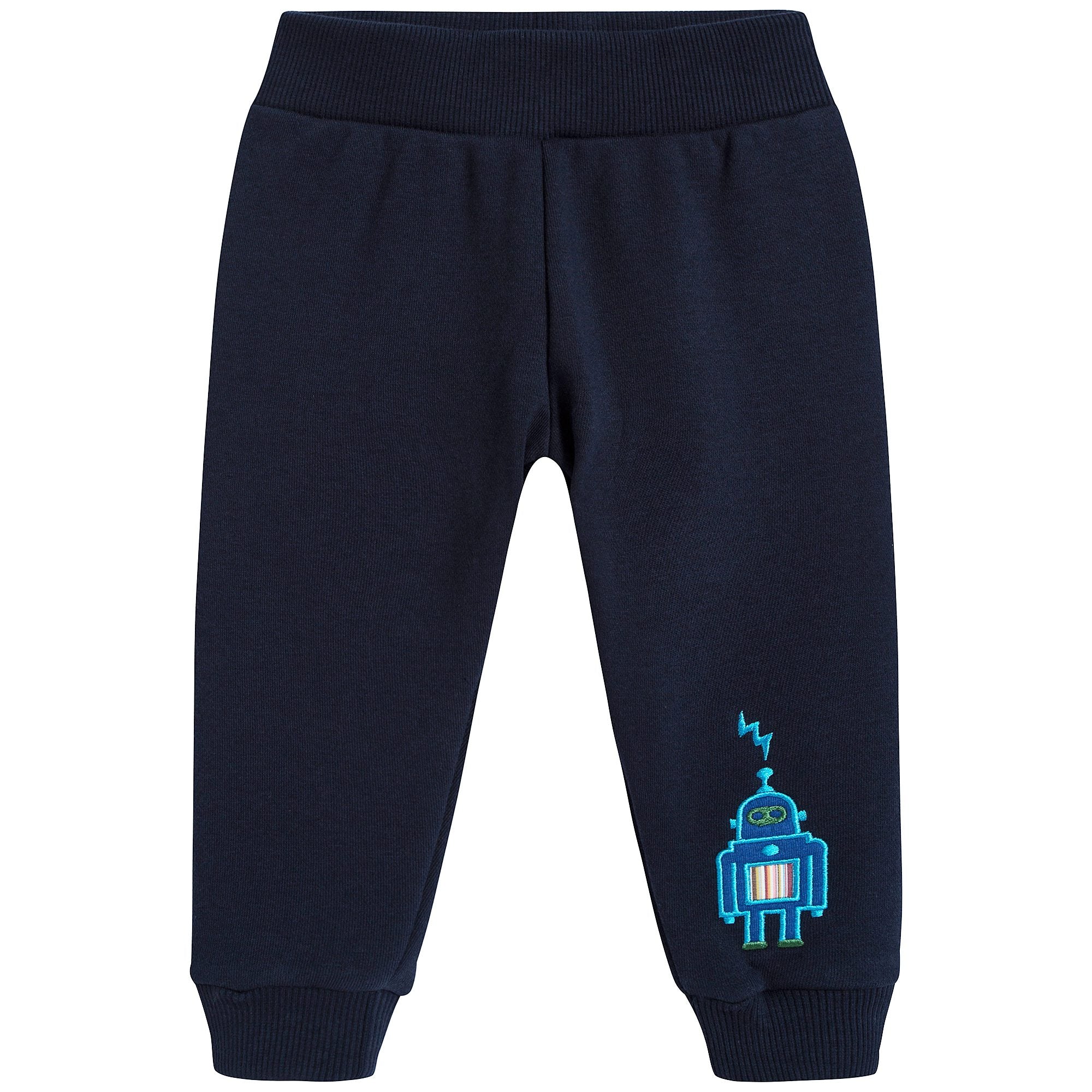 Baby Boys Navy Cotton Trousers