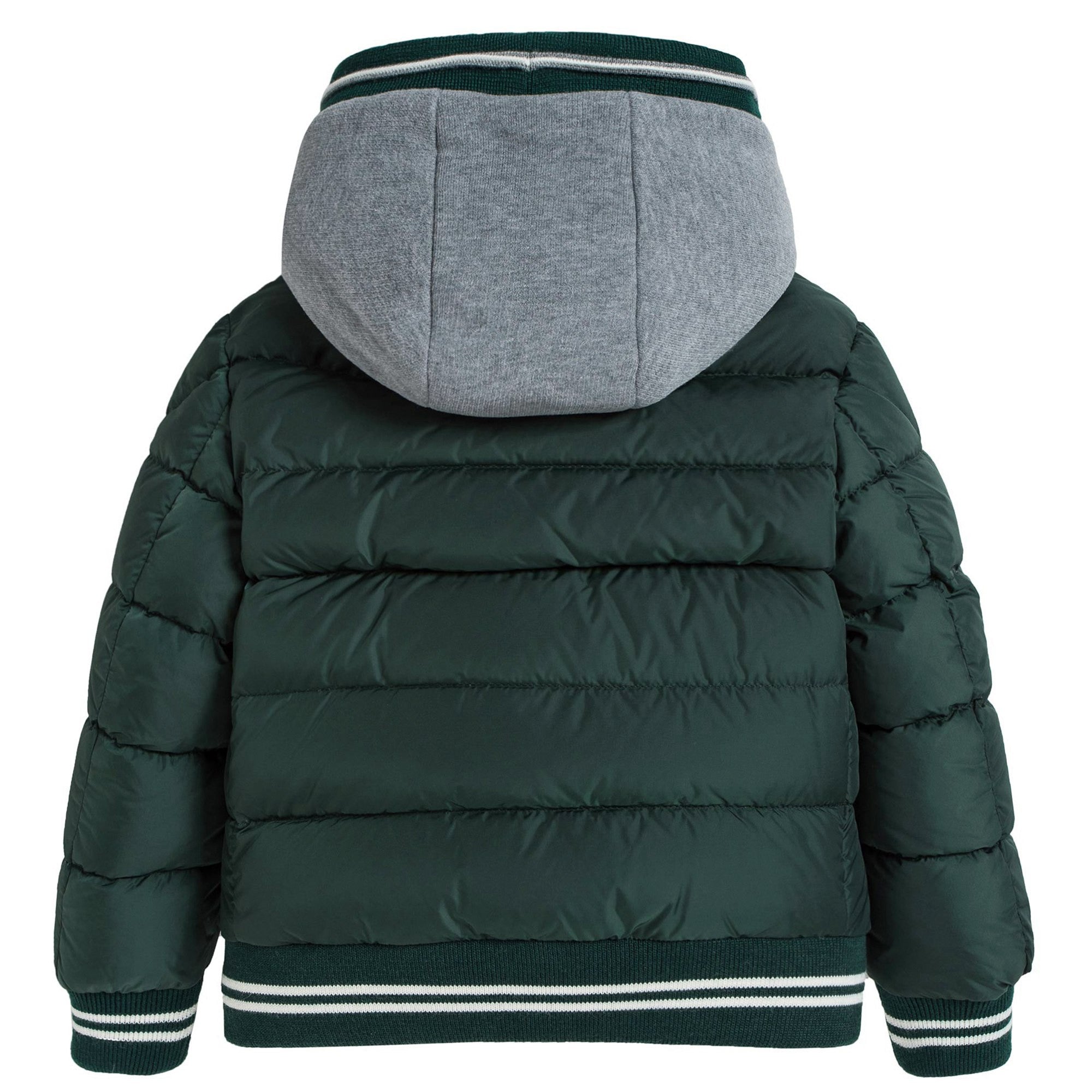 Boys Green 'Auberie' Down Padded Jacket