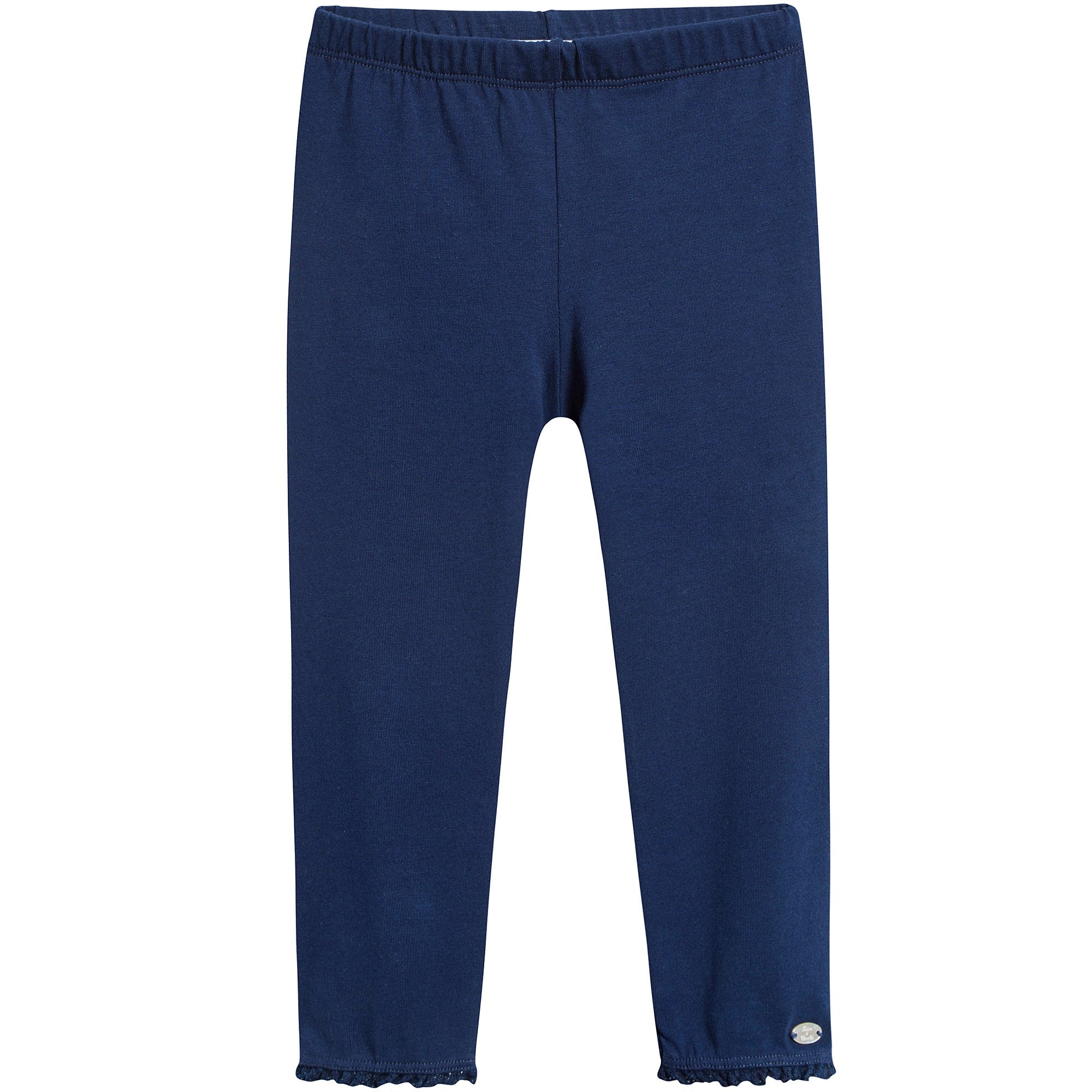 Baby Girls Marine Cotton Leggings