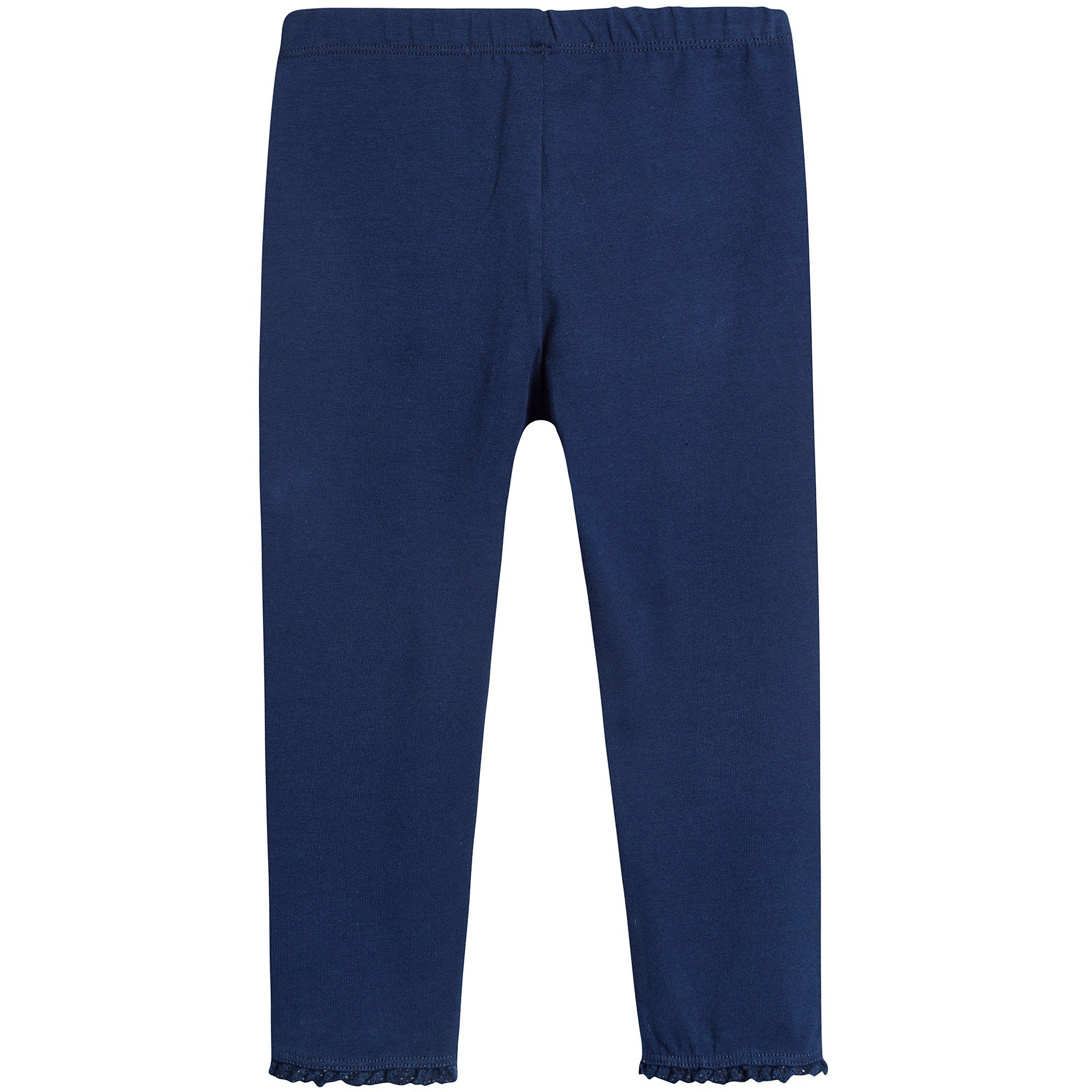 Baby Girls Marine Cotton Leggings