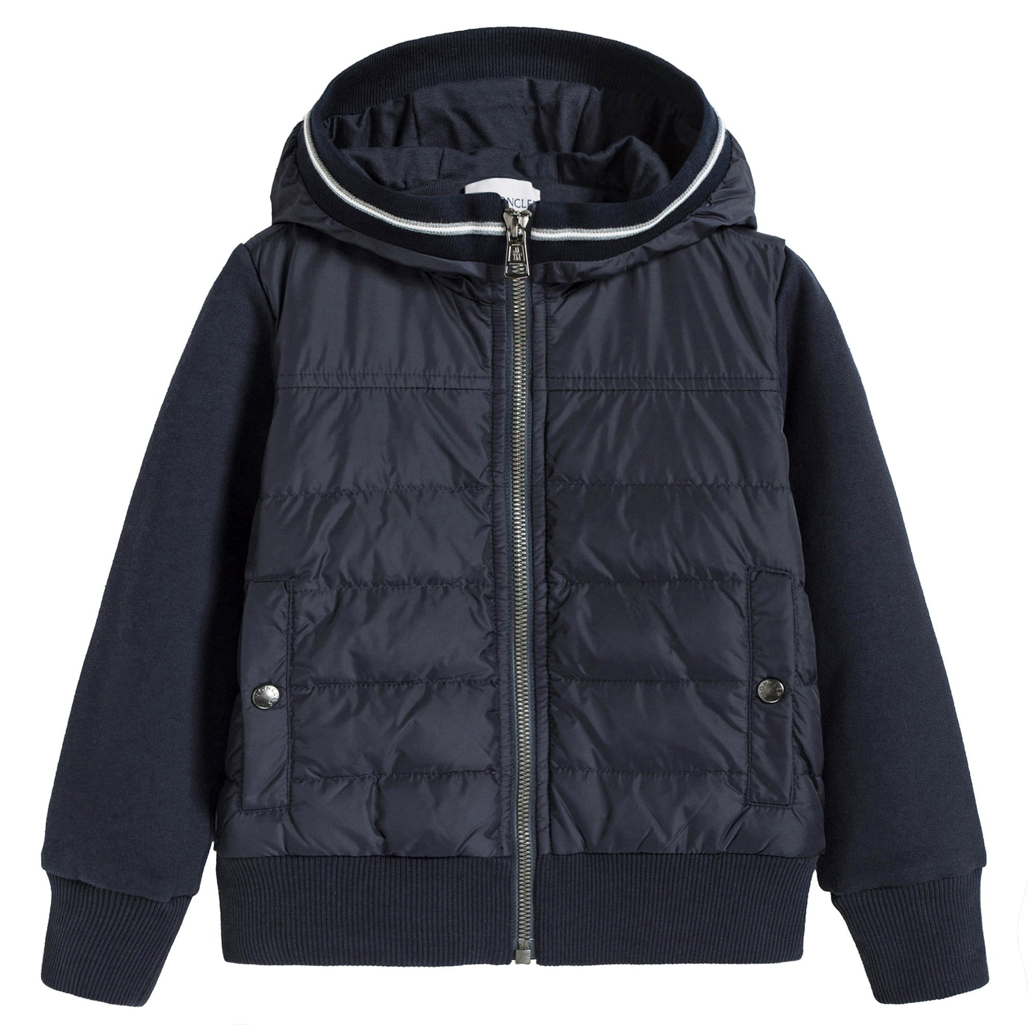 Boys Navy Blue Zip-up Top
