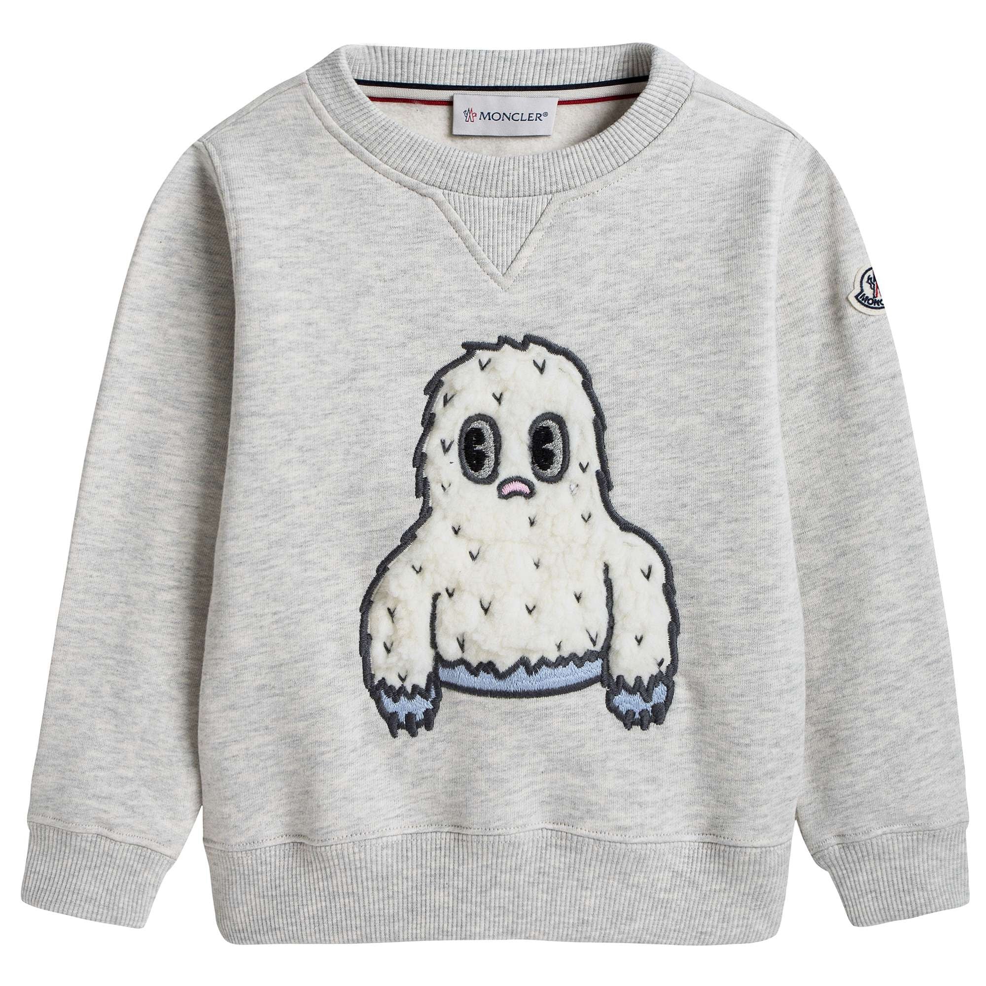 Boys & Girls Grey Cotton Sweatshirt