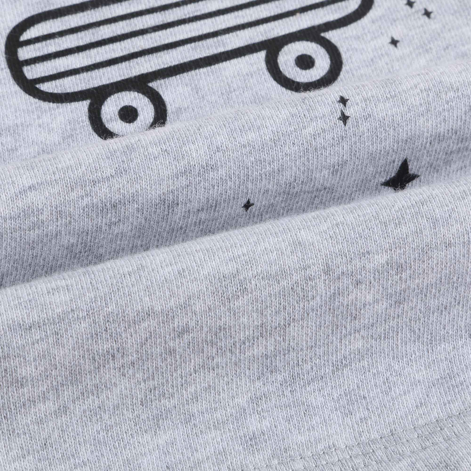 Girls Light Marl Grey Cotton Sweatshirt