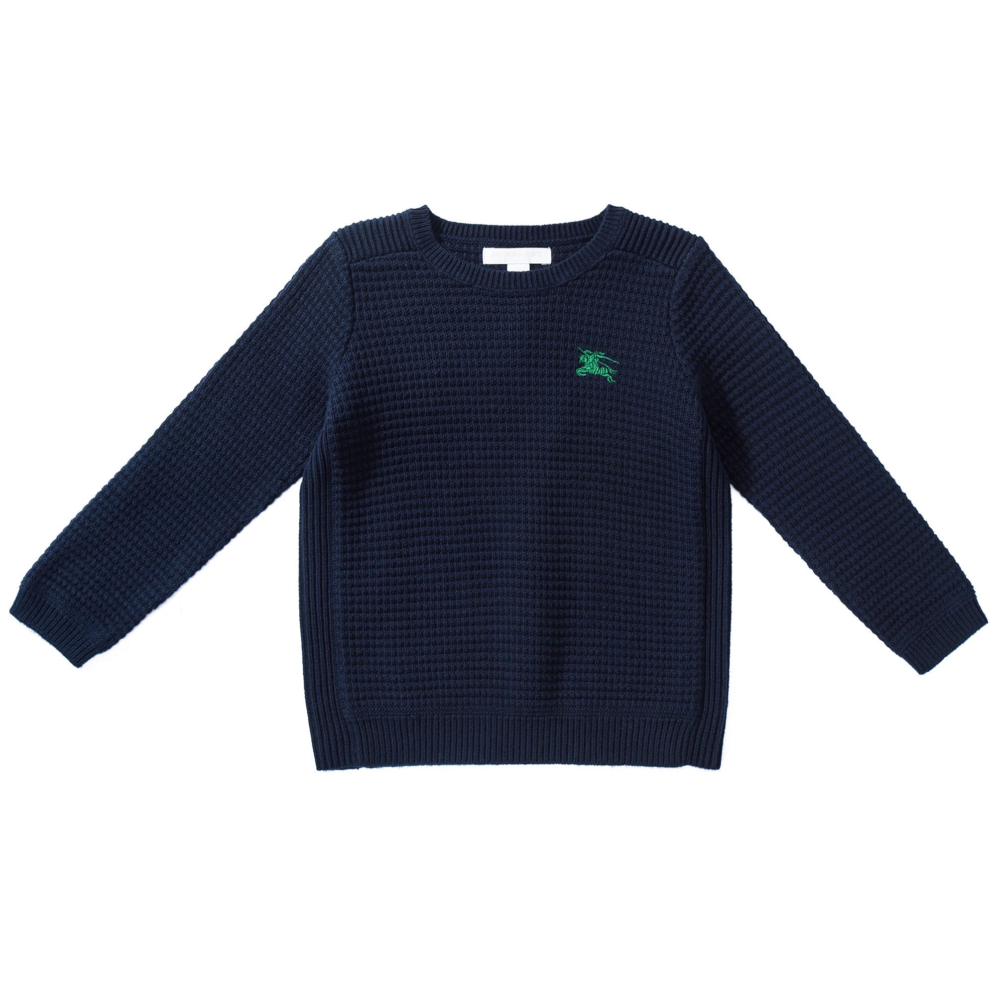Boys Navy Blue Cotton Sweater
