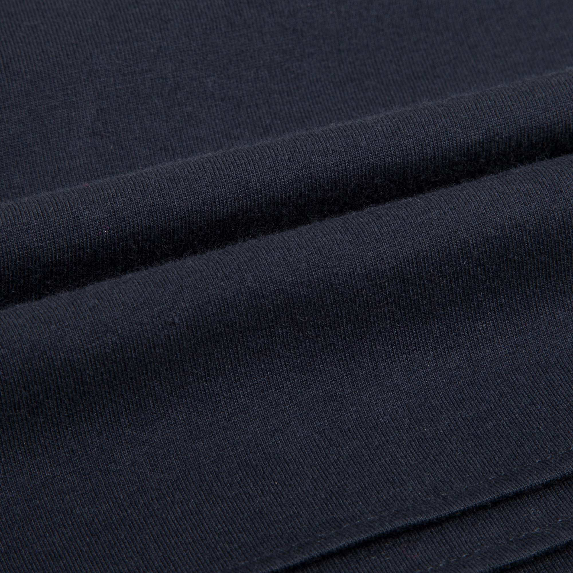 Girls Navy Blue Cotton T-shirt