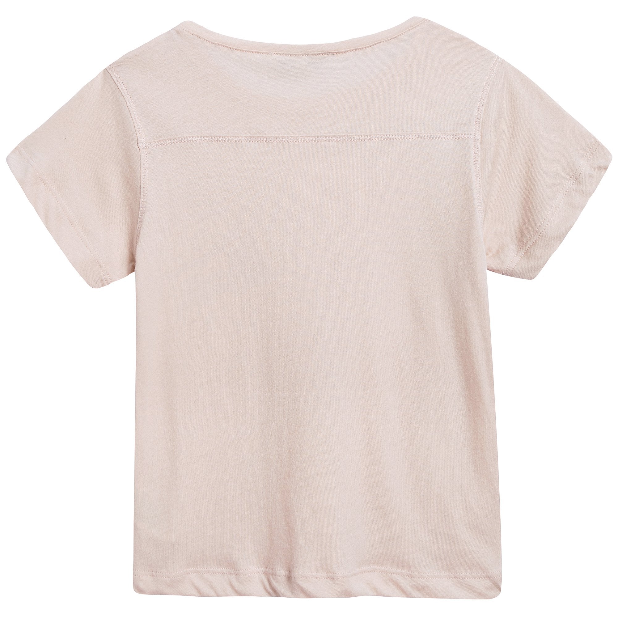 Girls Blush Pink Cotton Jersey T-shirt
