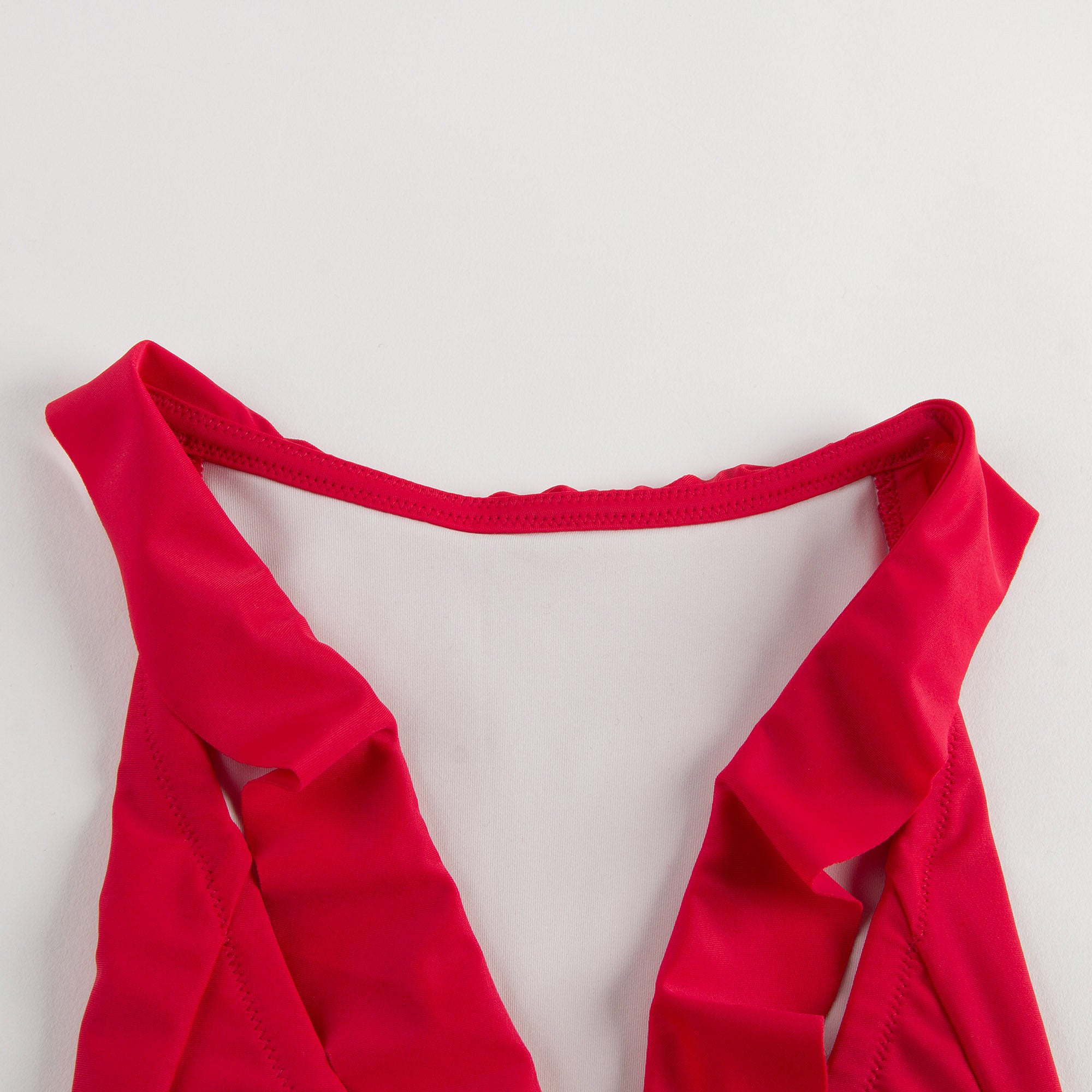 Girls Poppy Red Swimwear