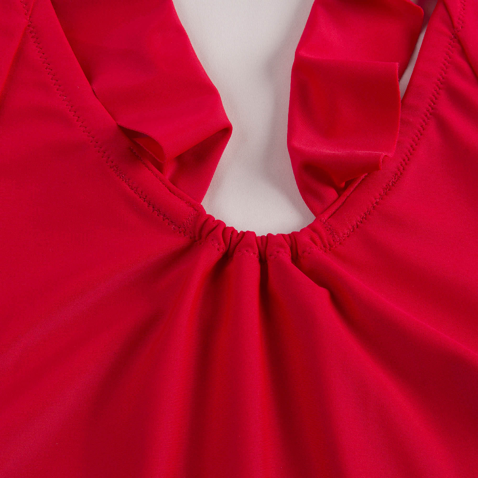 Girls Poppy Red Swimwear