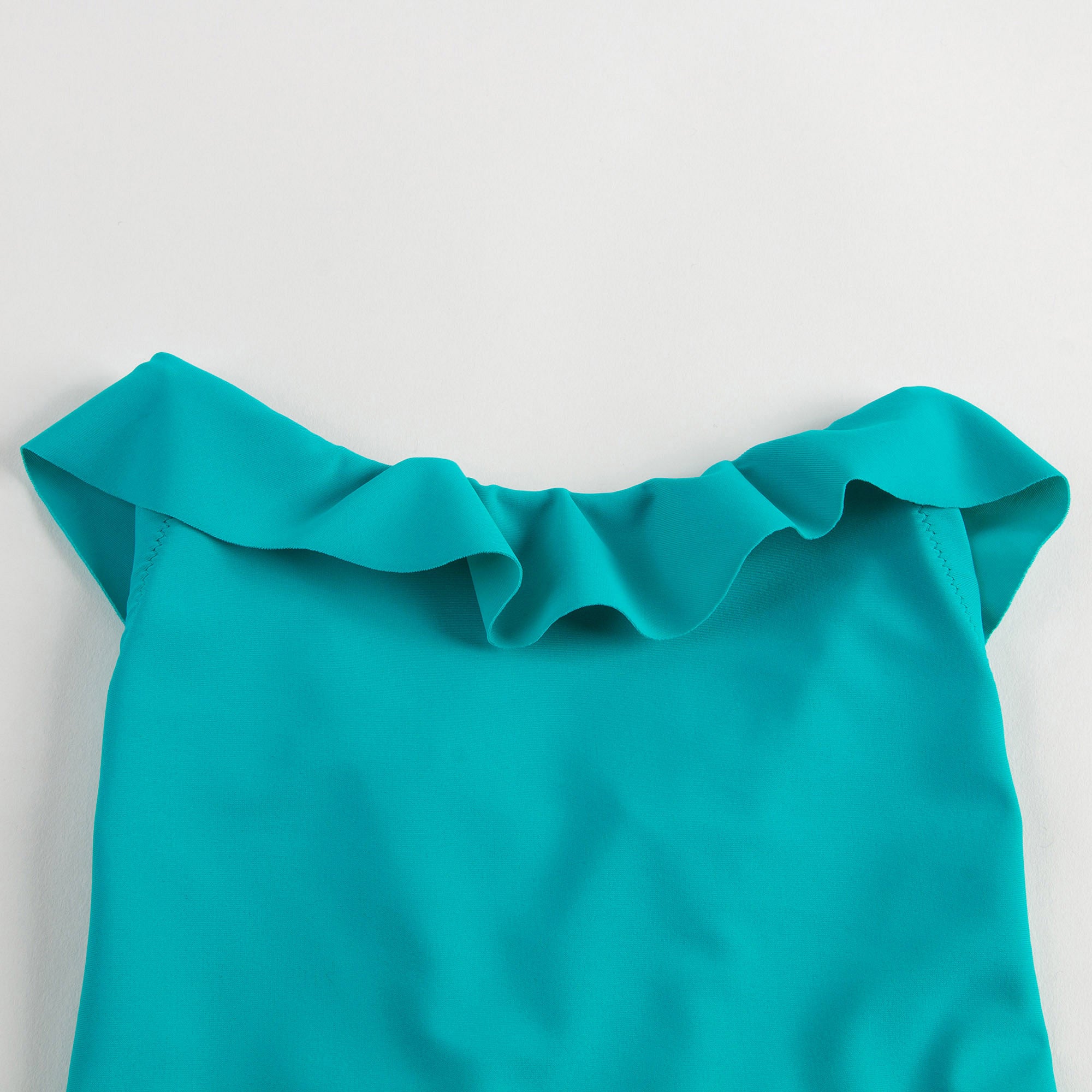 Girls Turquoise blue Loutus Leaf With Swimsuit - CÉMAROSE | Children's Fashion Store - 3