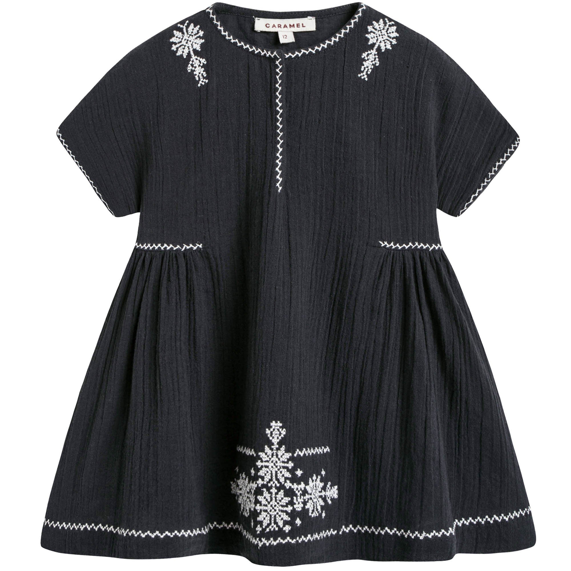 Baby Girls Black Cotton Dress