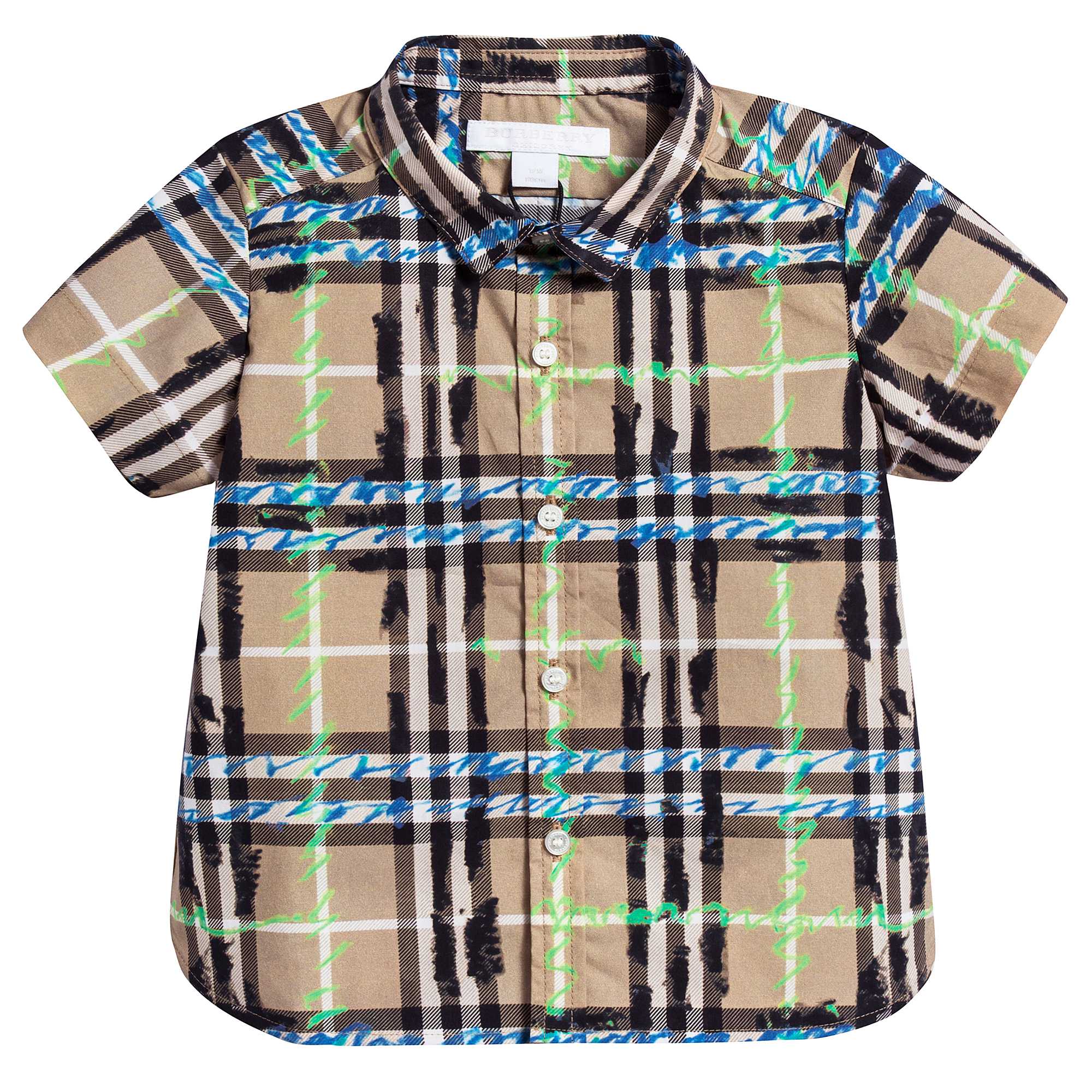 Baby Boys Bright Blue Cotton T-shirt