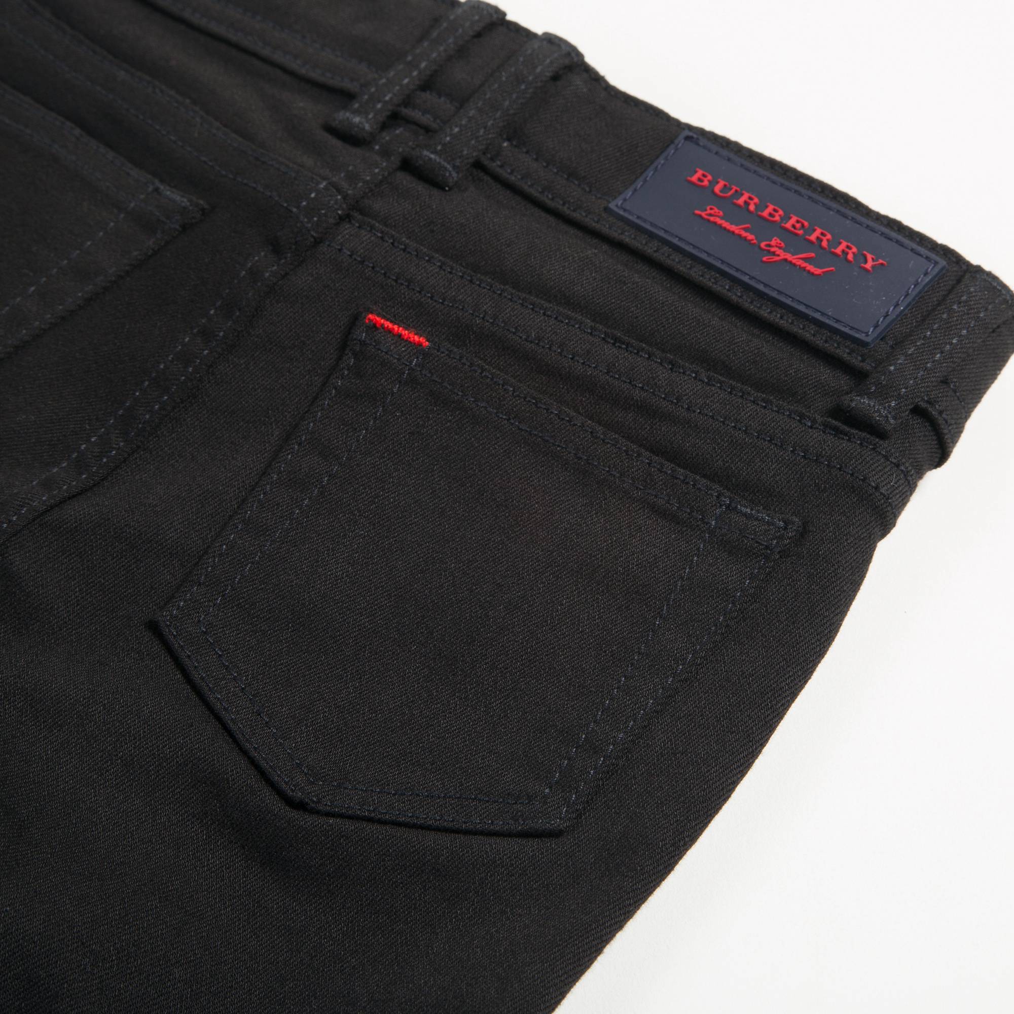 Girls Black Cotton Trousers