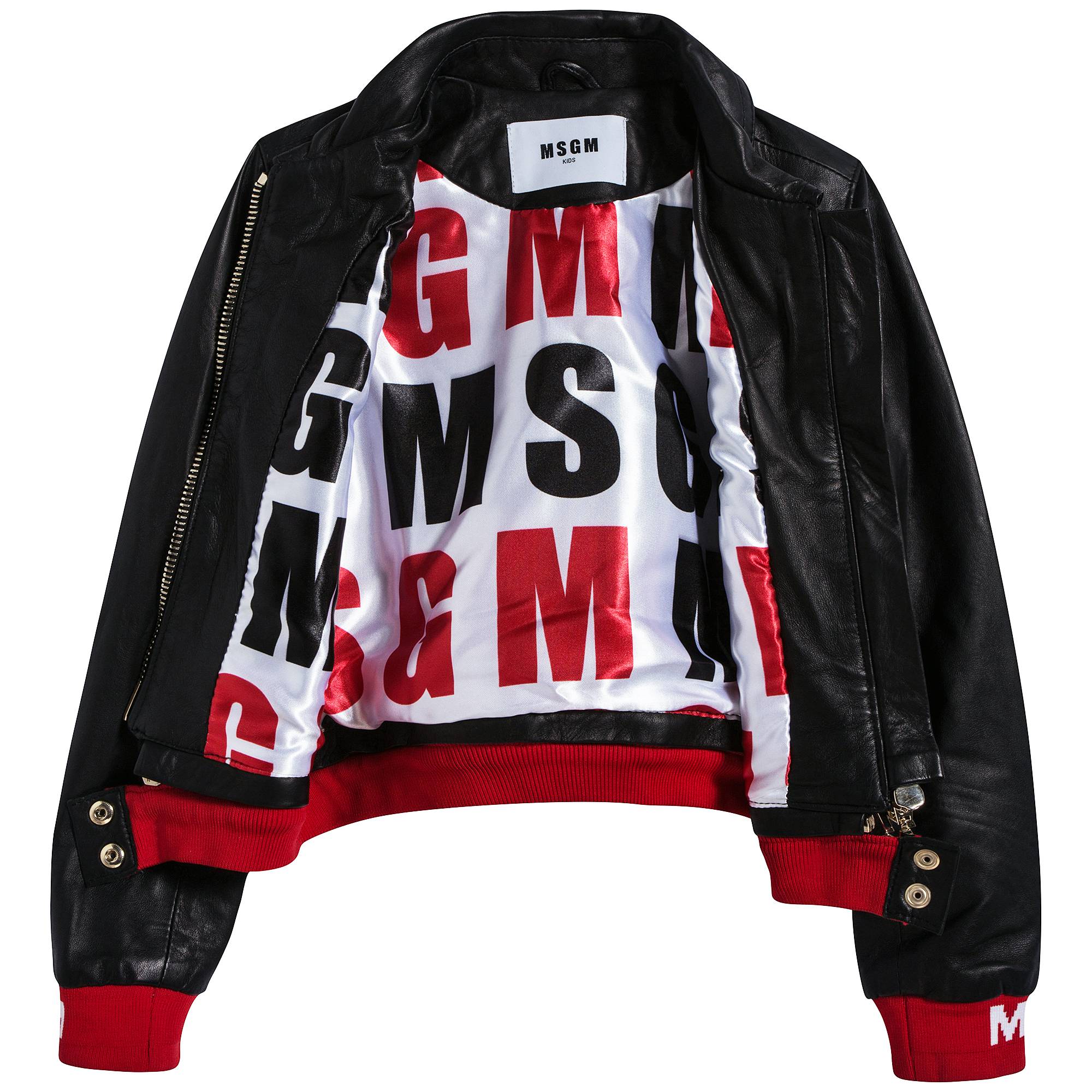 Girls Black Leather Jacket