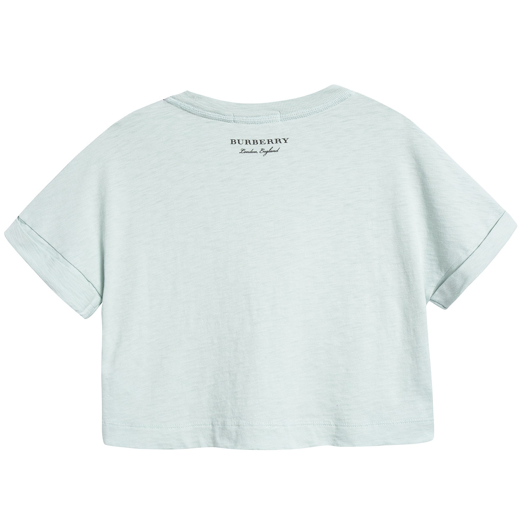 Girls Pale Mint Cotton T-shirt