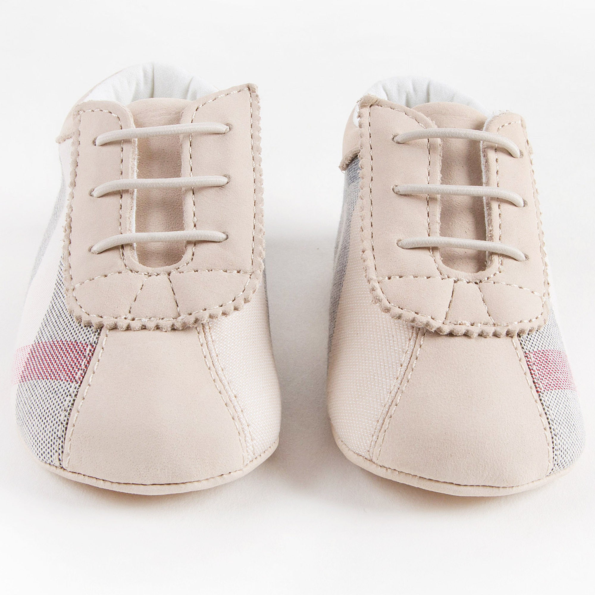 Baby Boys&Baby Girls Beige Check Pre-Walker Shoes - CÉMAROSE | Children's Fashion Store - 3