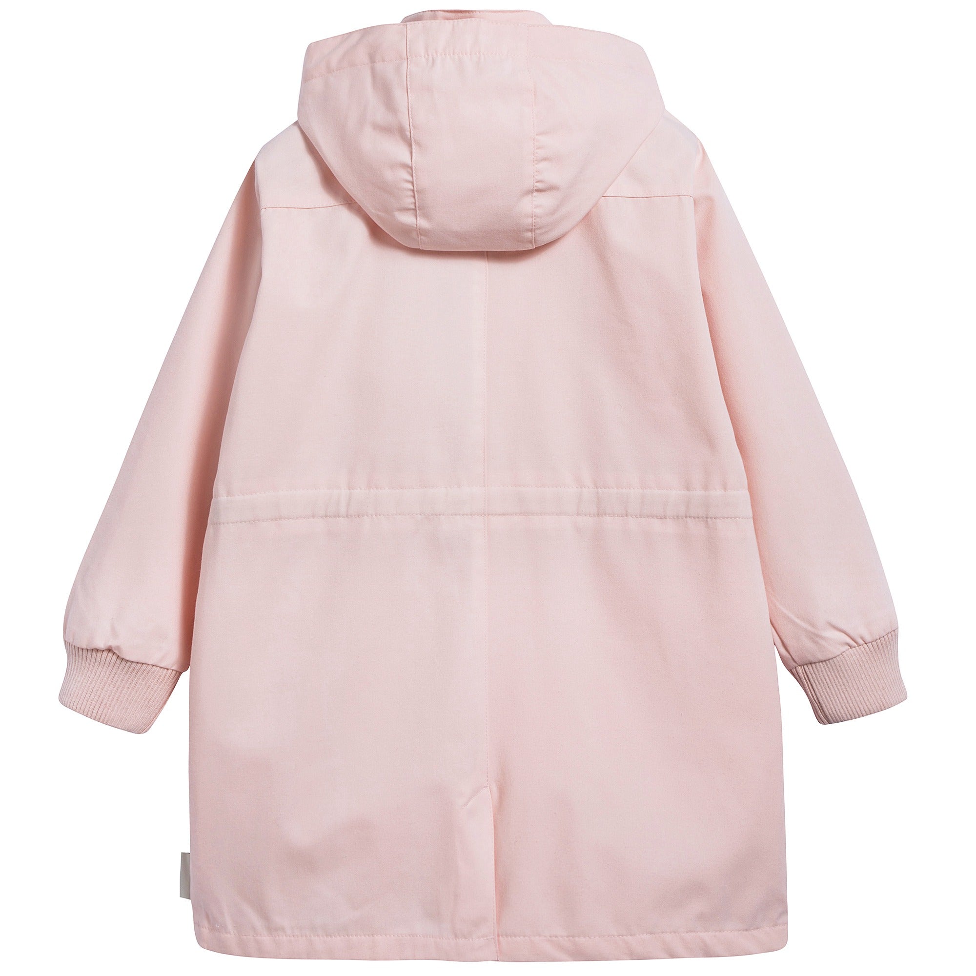 Girls Light Pink Blue Solid Jacket