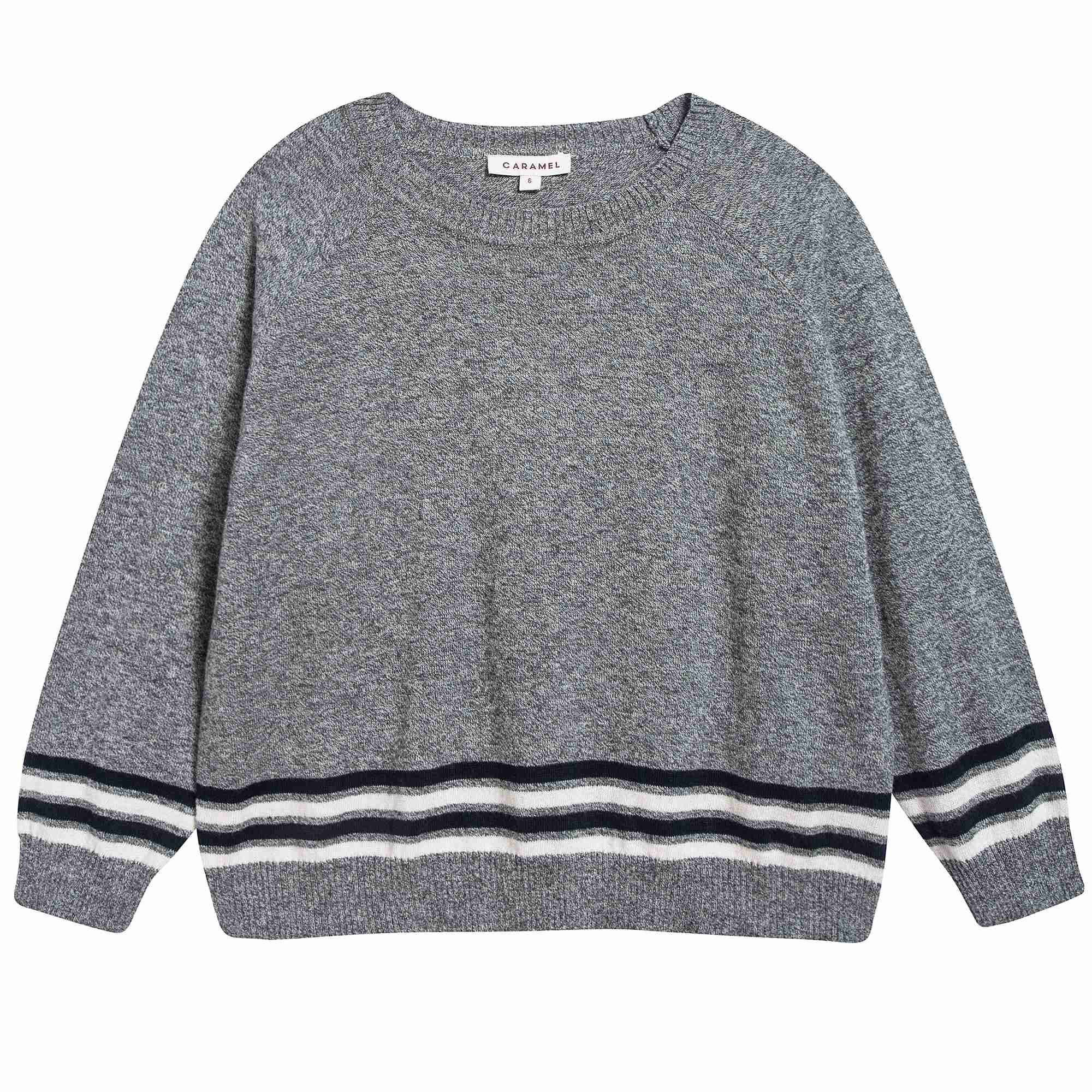 Boys Charcoal Cotton Knitwear Jumper