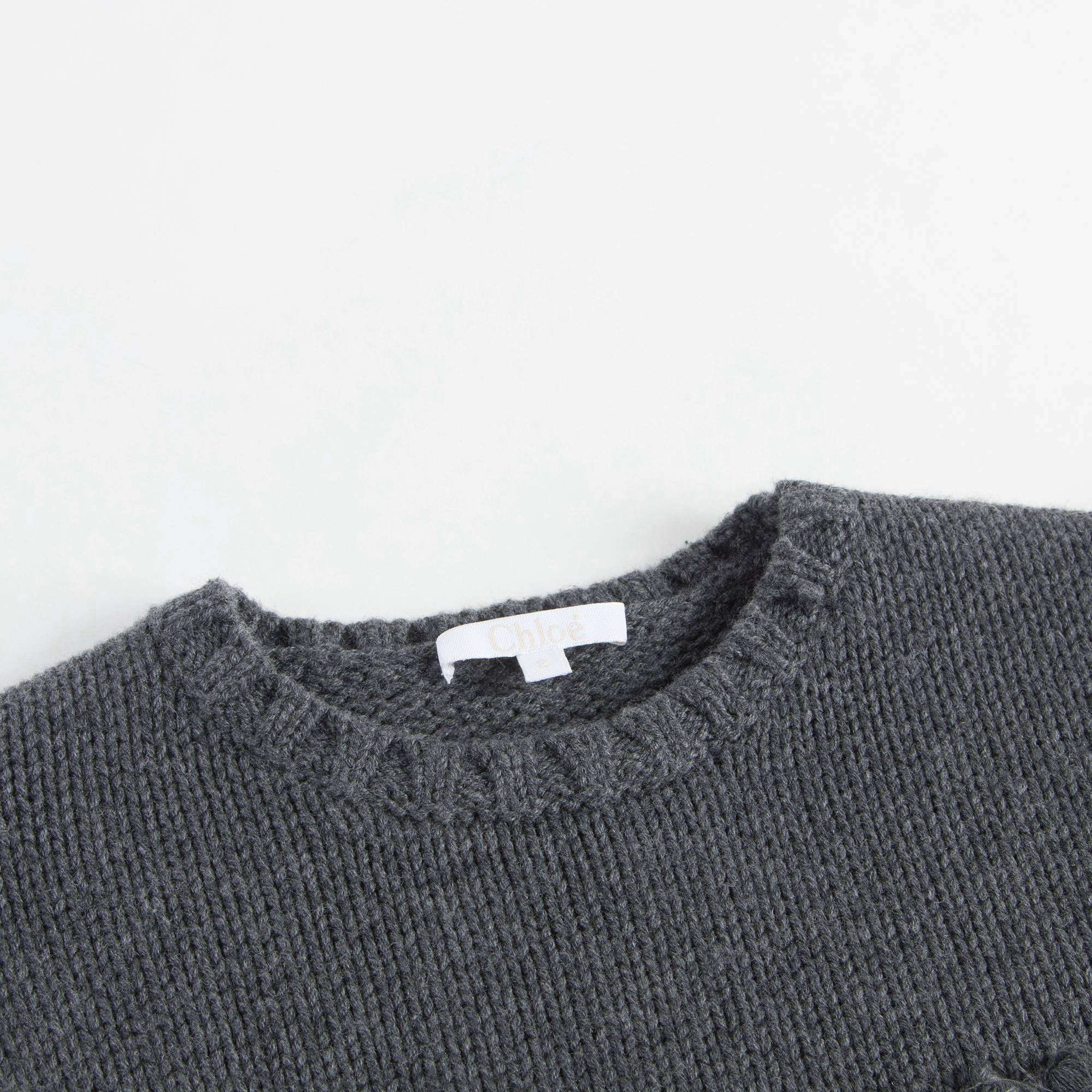 Girls Dark Grey Sweater