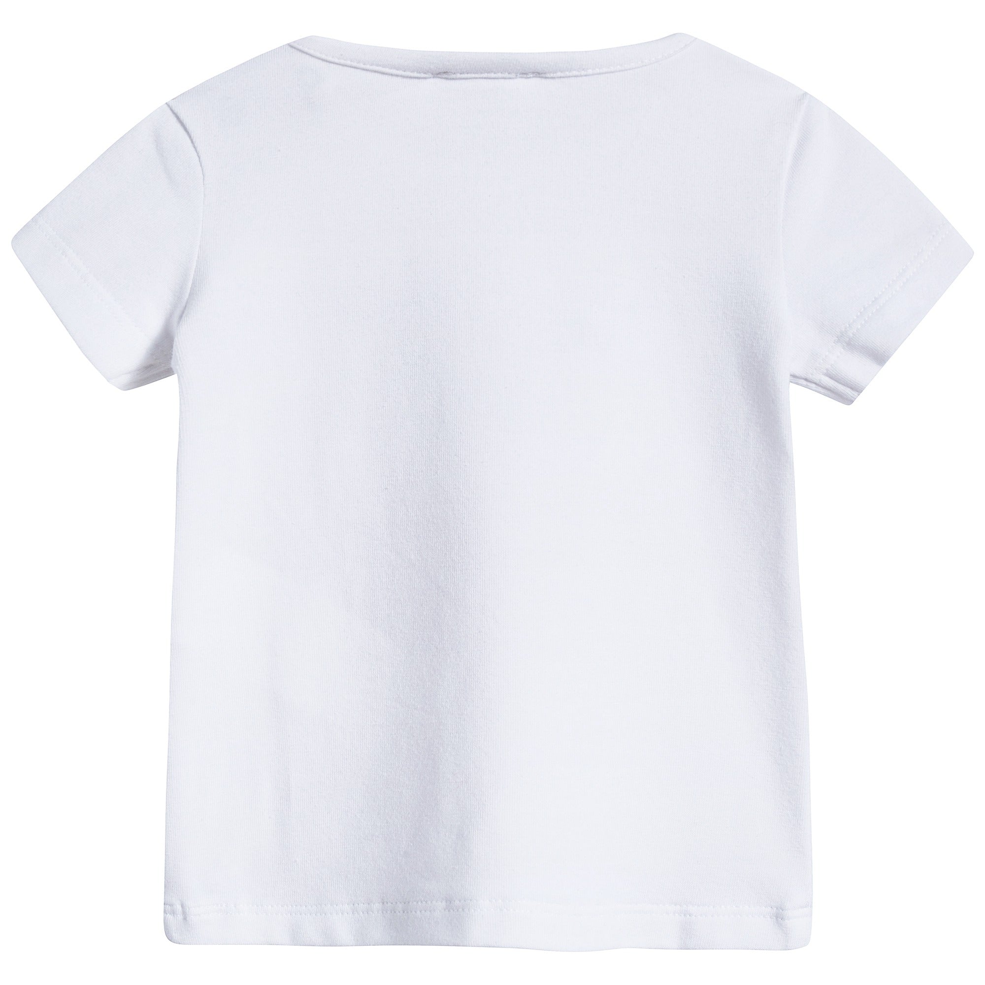 Baby Girls White Tiger Cotton T-shirt