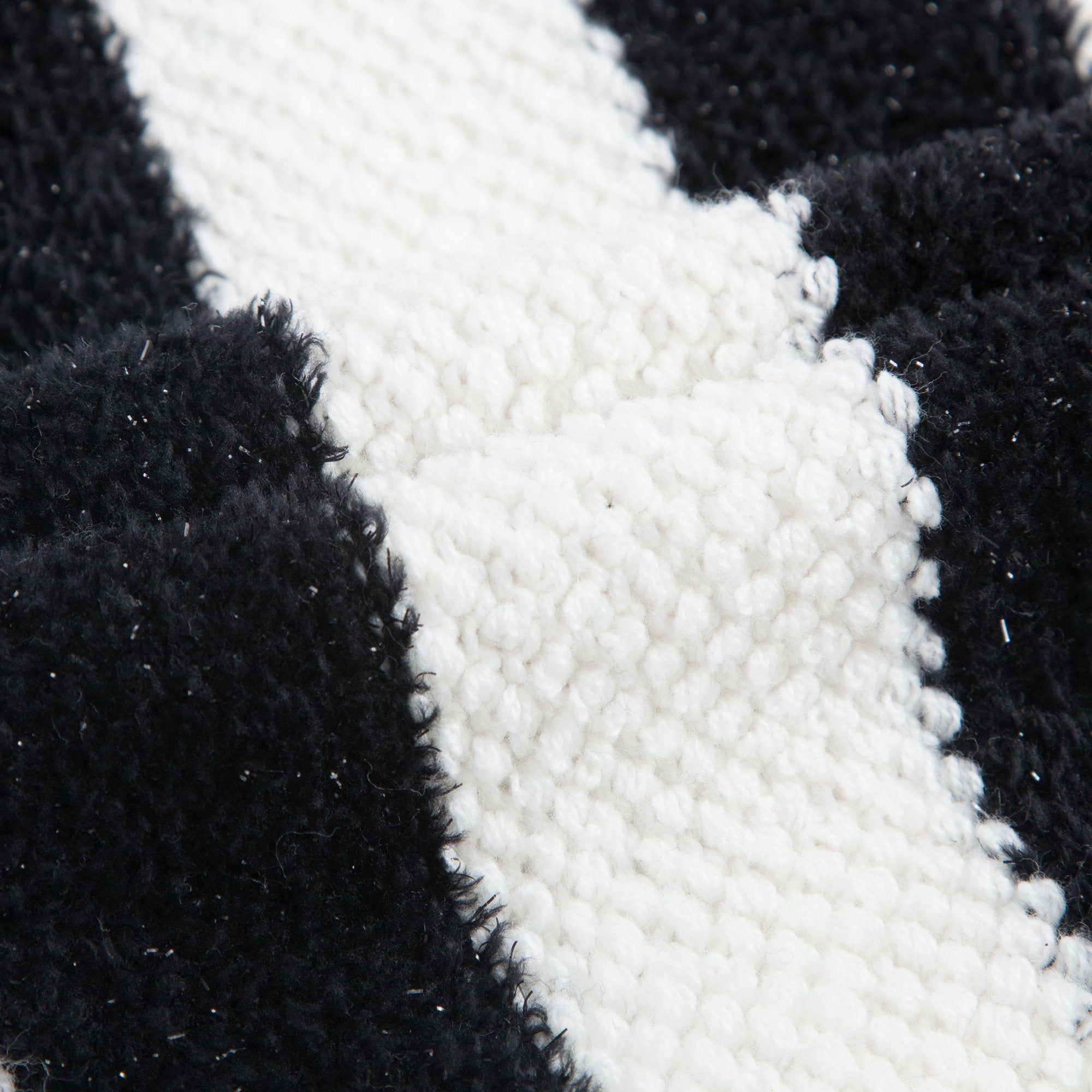 Girls Black & White Striped Sweater