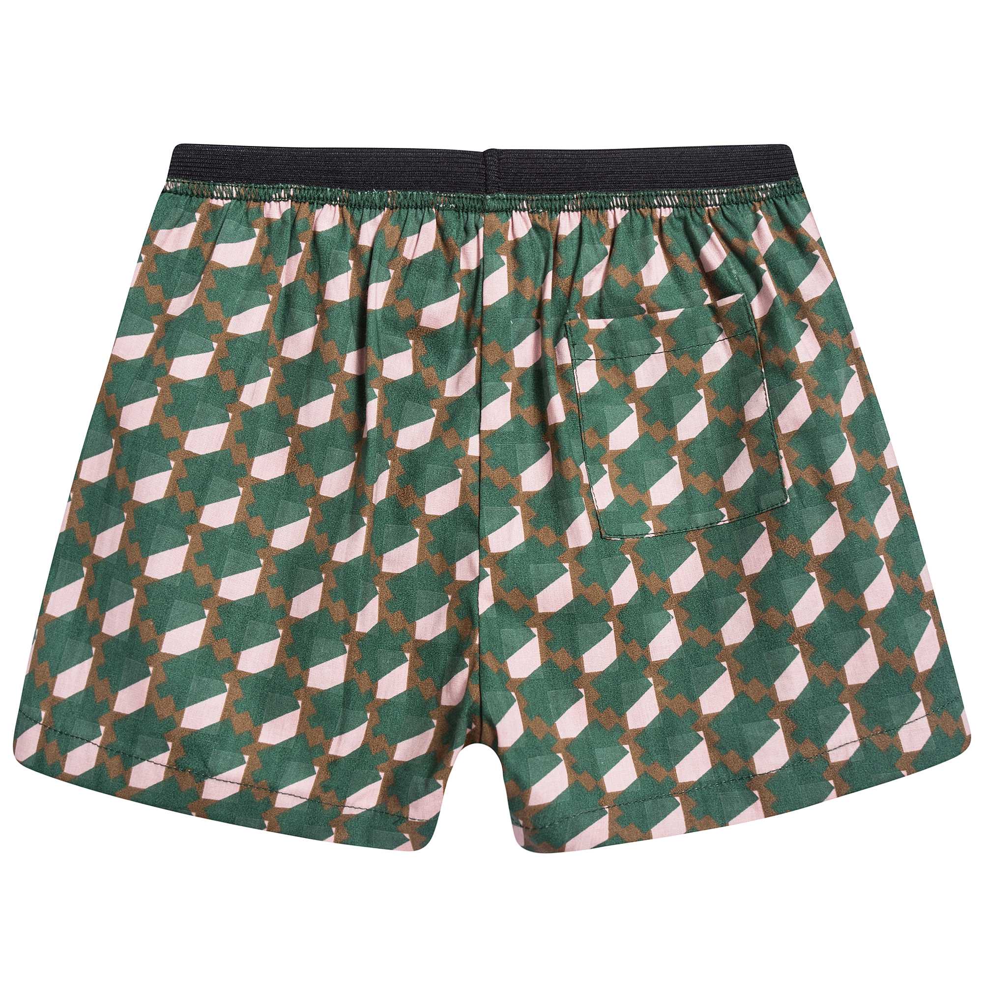 Baby Girls Mint & Pink Woven Shorts