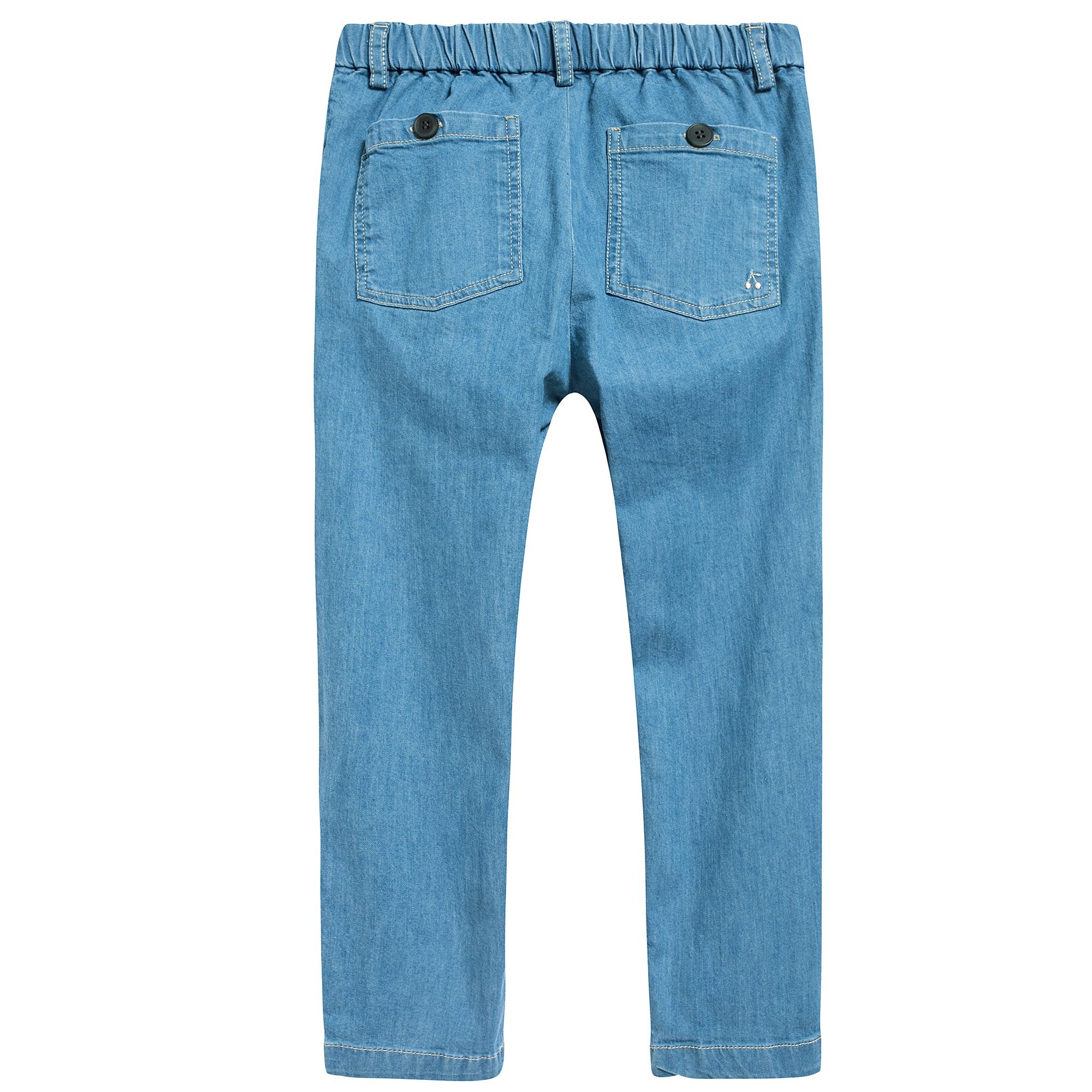 Jean souple bleu pour fille