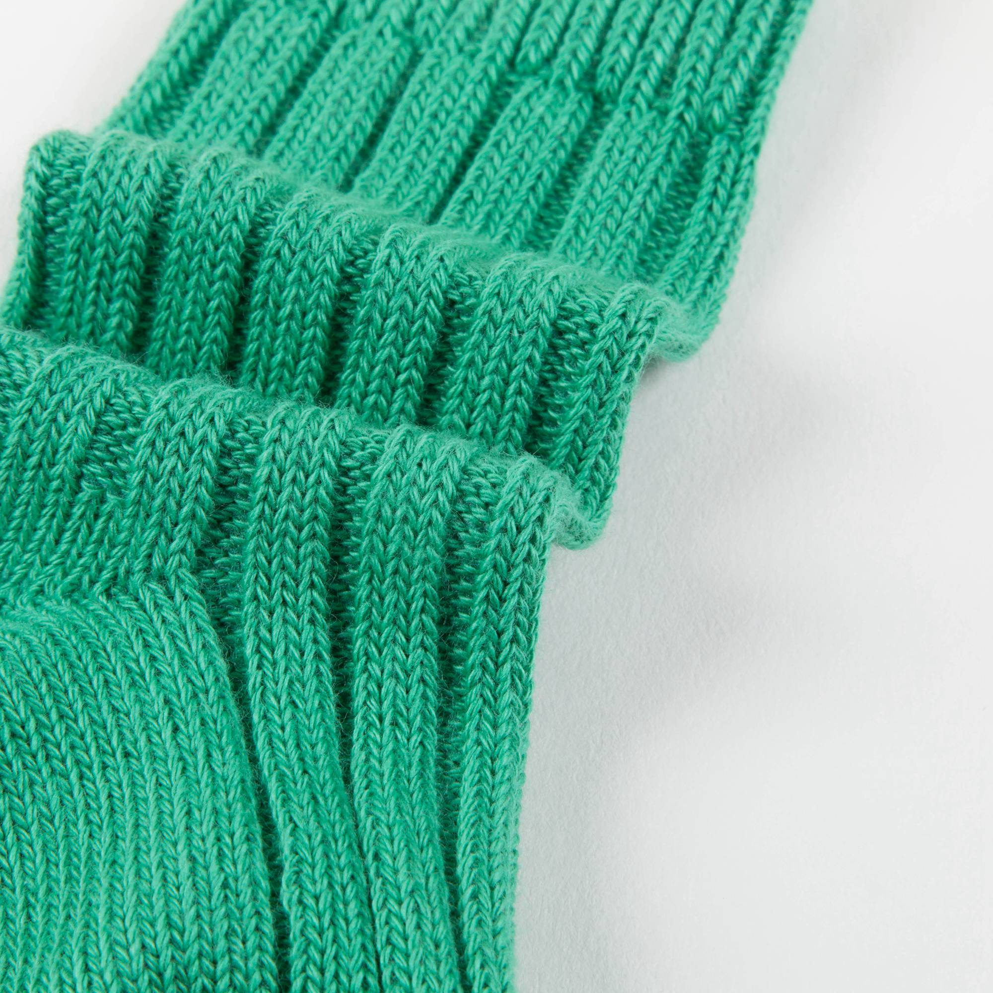 Baby Bright Green Cotton Knitwear Socks