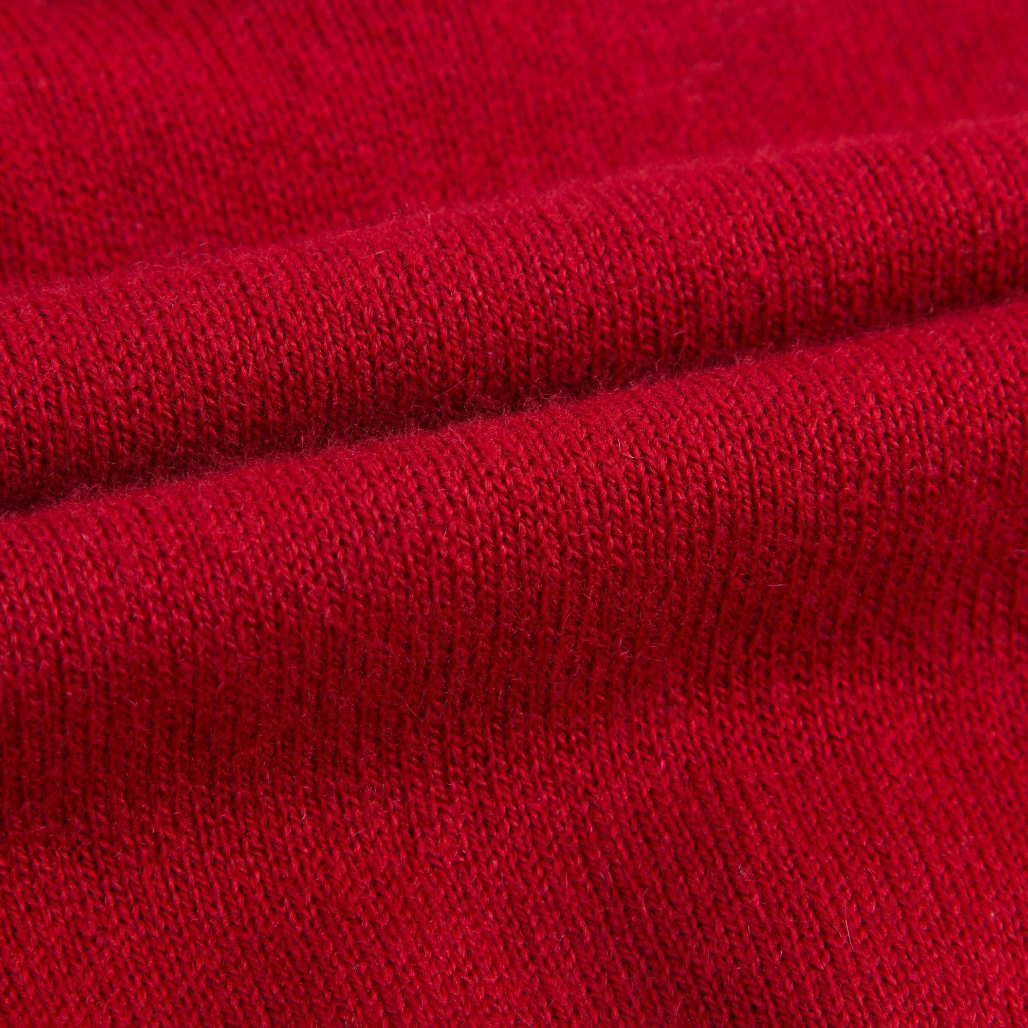 Girls Red Ruffle Sweater