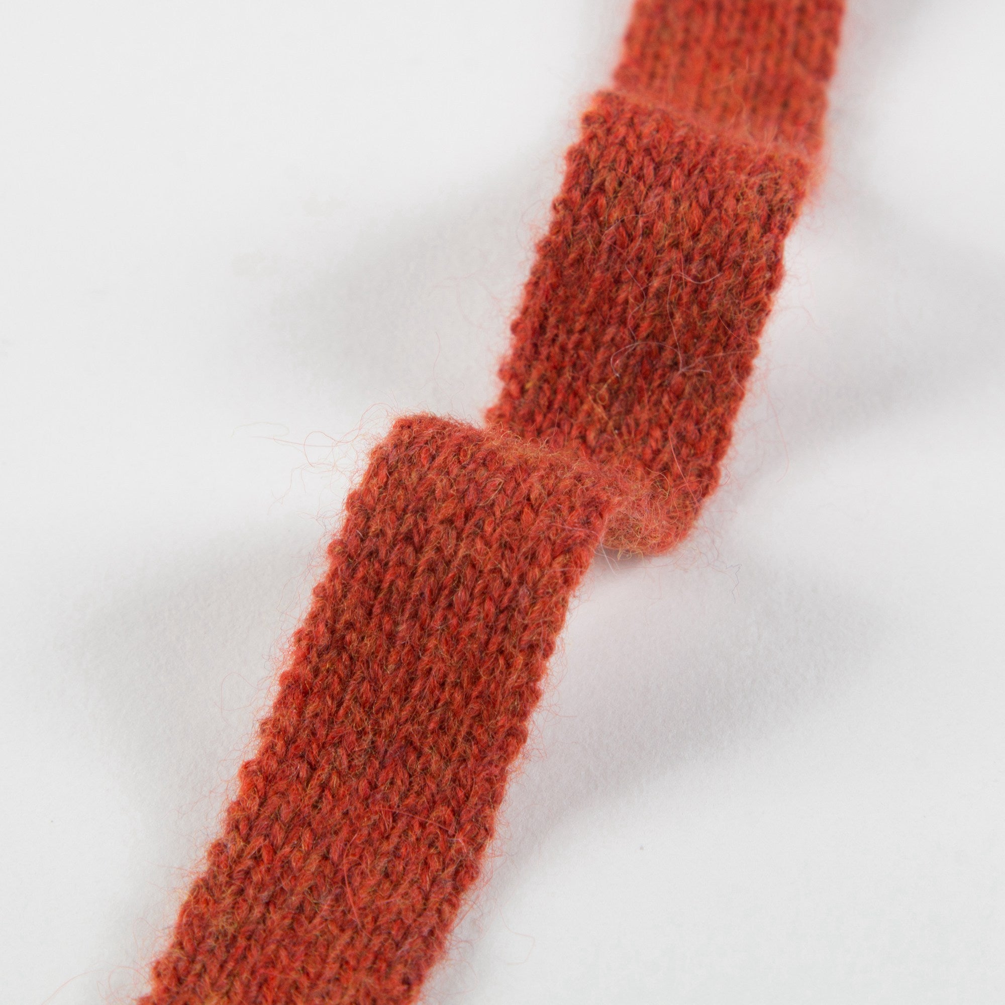 Baby Girls Red & Orange Knitted Hat