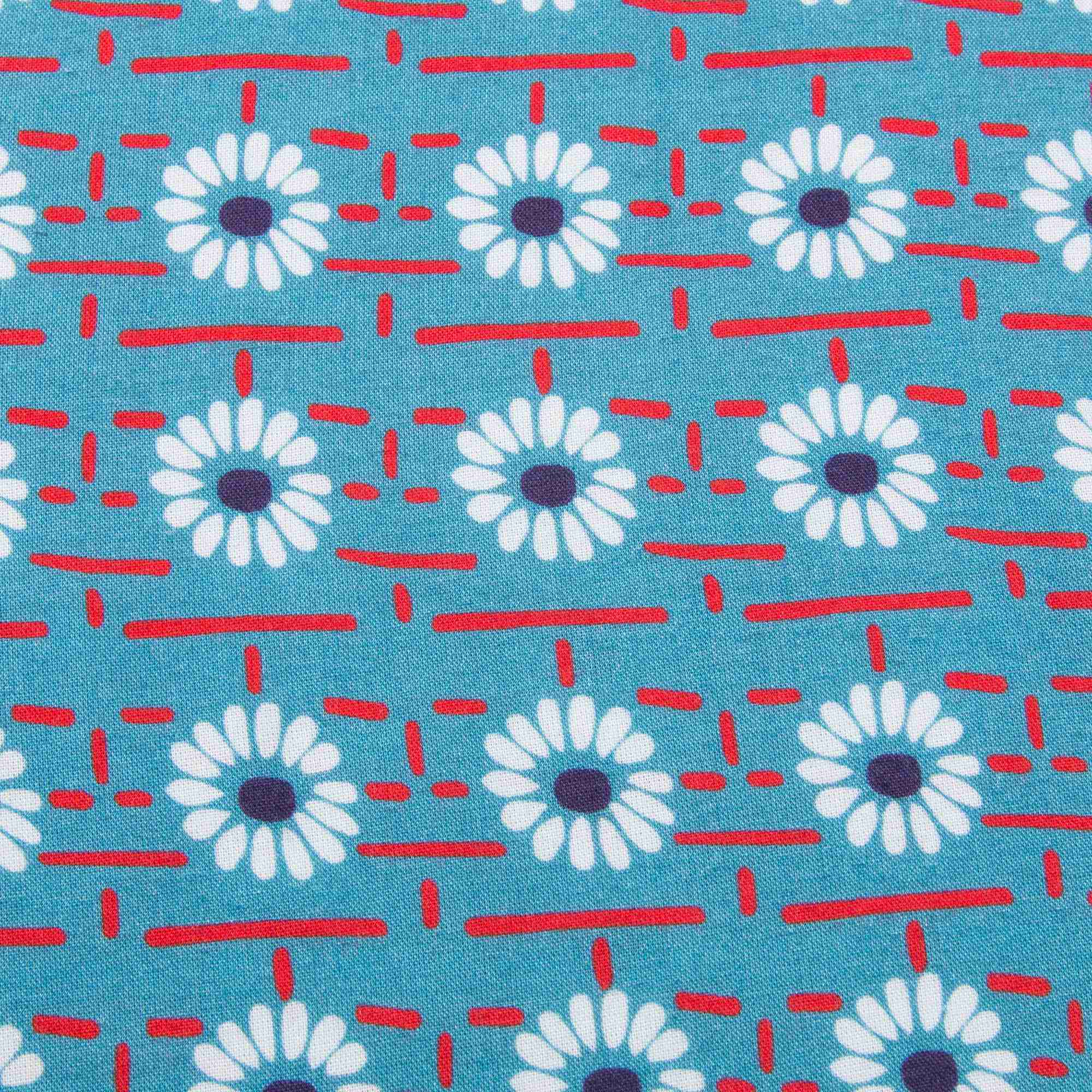 Girls Blue Daisy Printed Dress