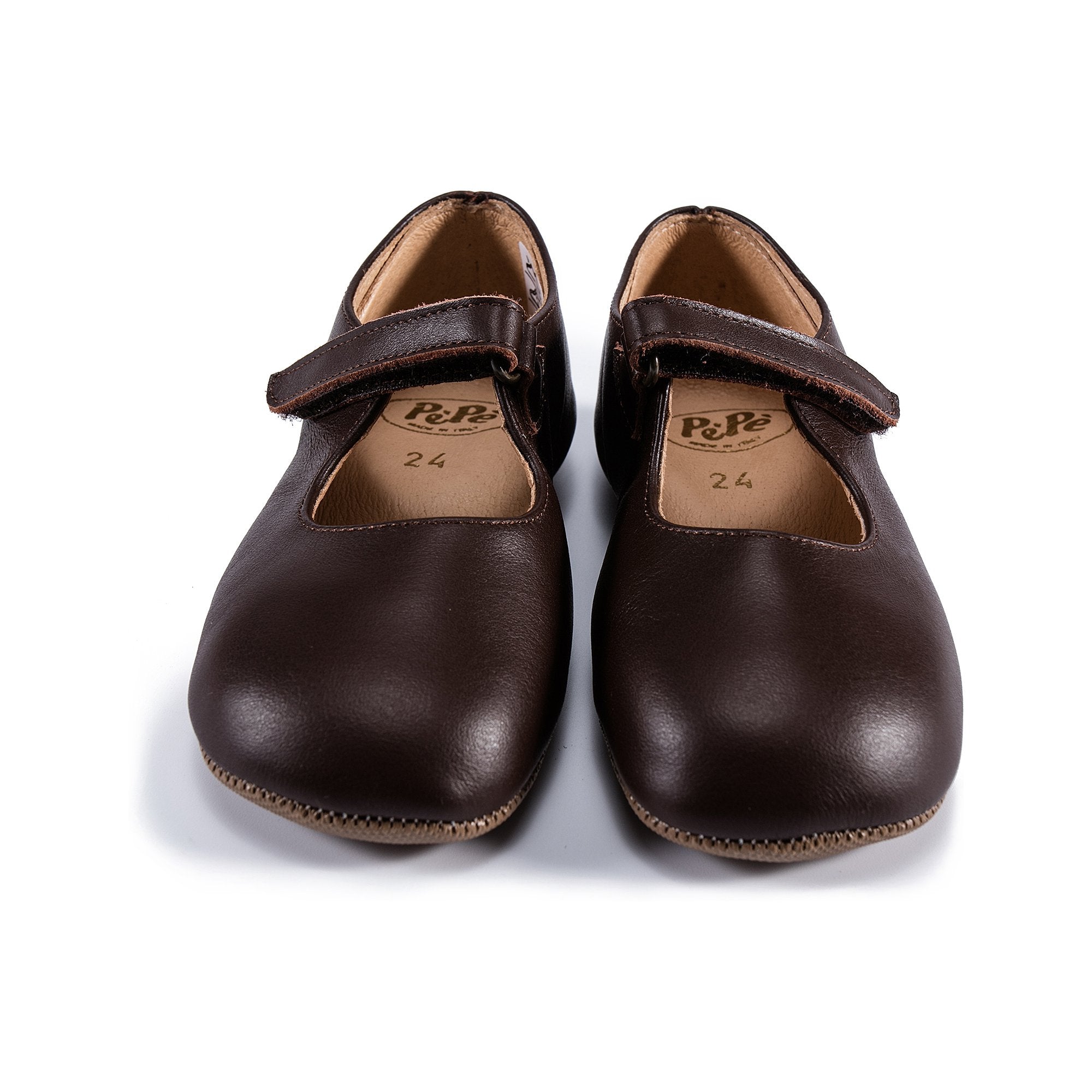 Girls Brown Softy T.Moro Flats