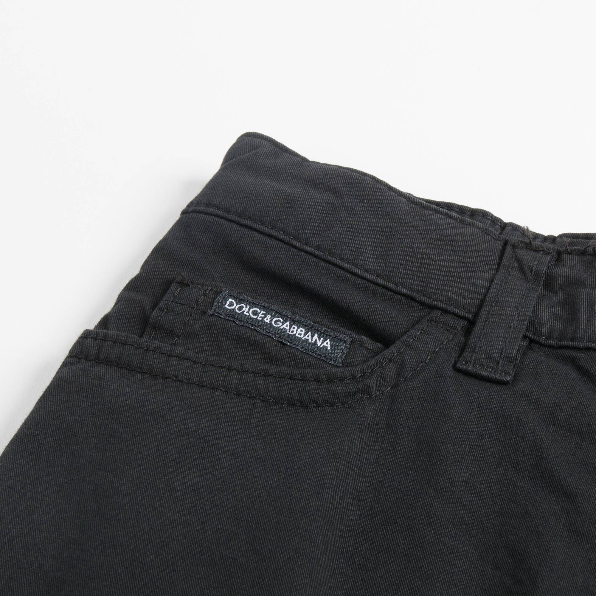 Girls Black Denim Skirt