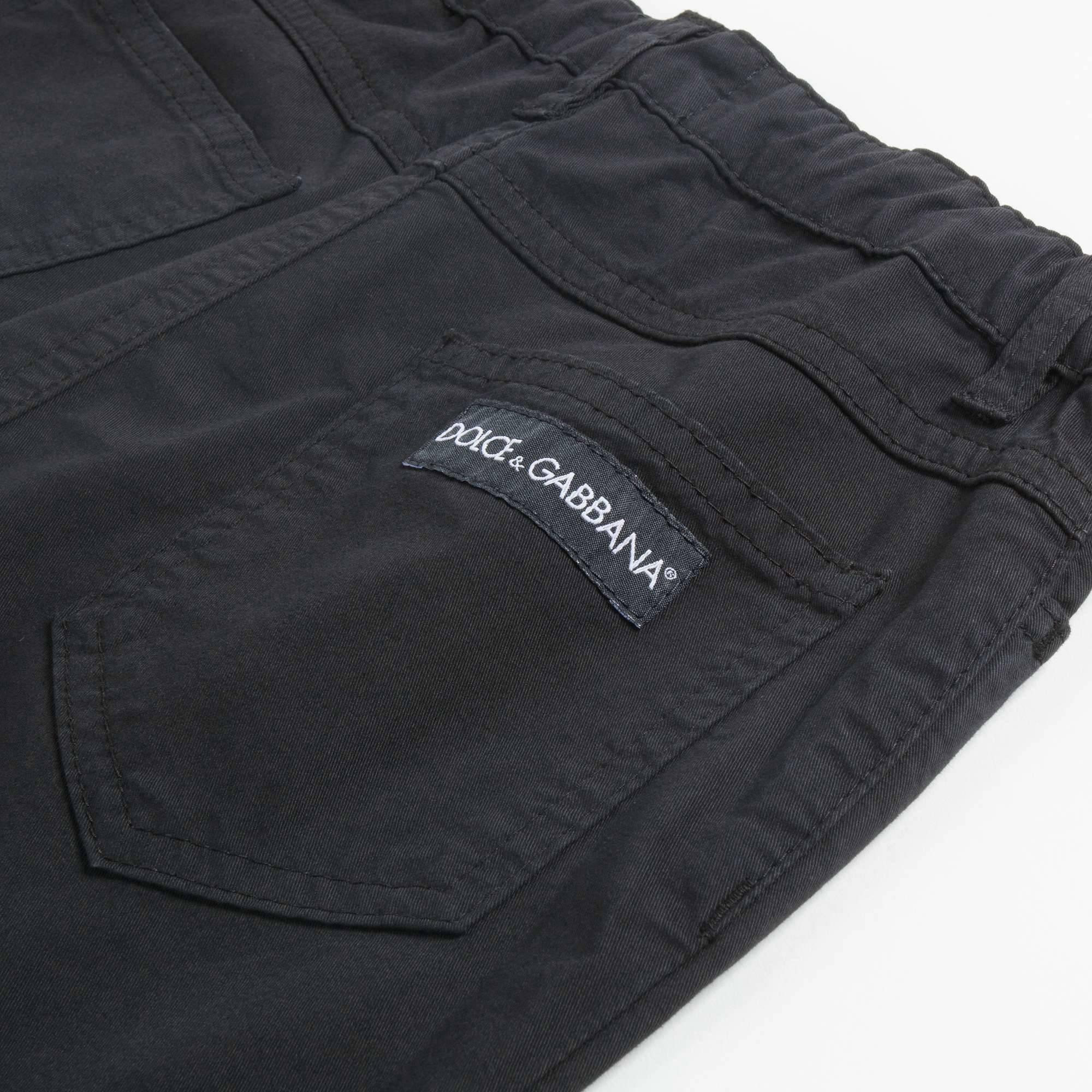 Girls Black Denim Skirt