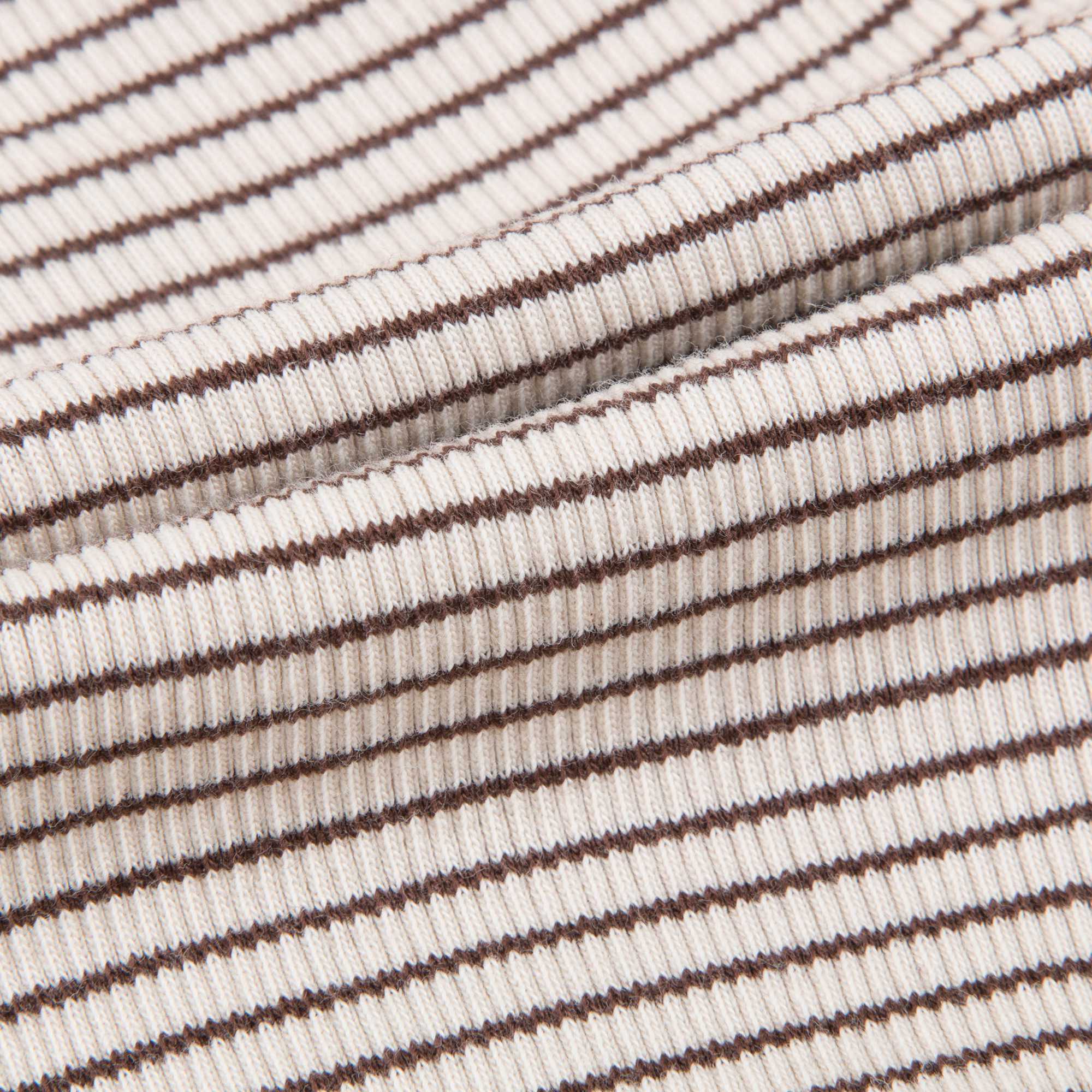 Girls & Boys Sand & Chocolate Stripe Cotton Jersey Trousers