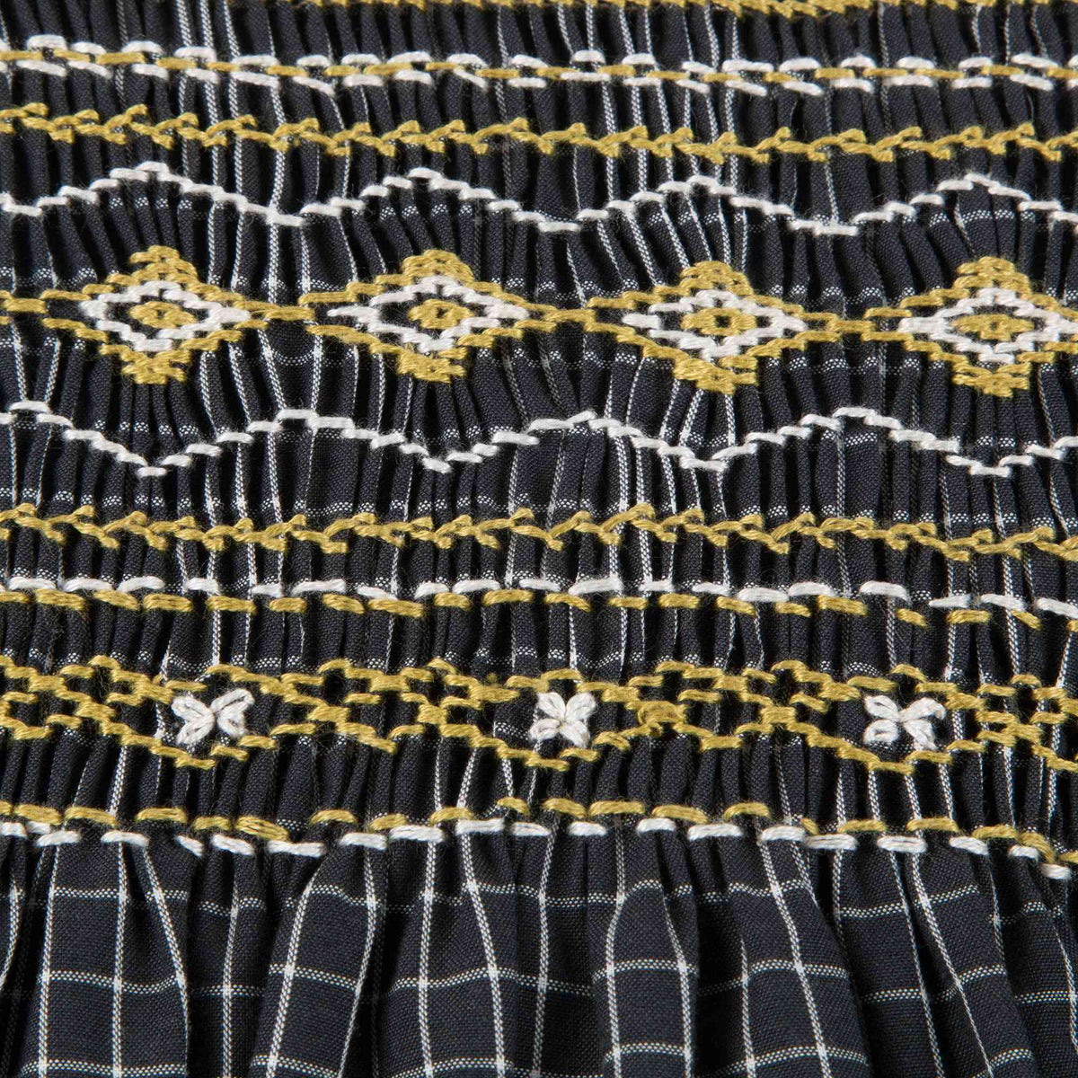 Robe à carreaux noire pour fille