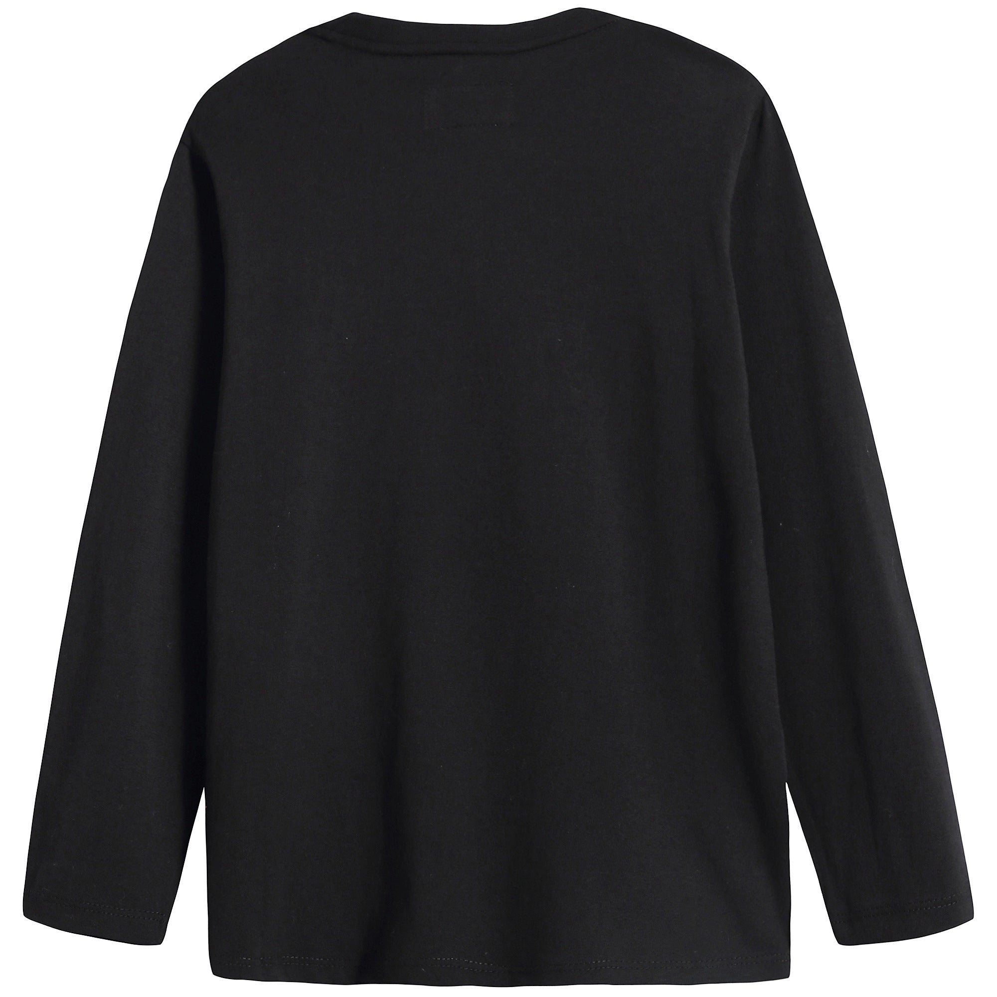 Boys Black Logo Cotton Shirt