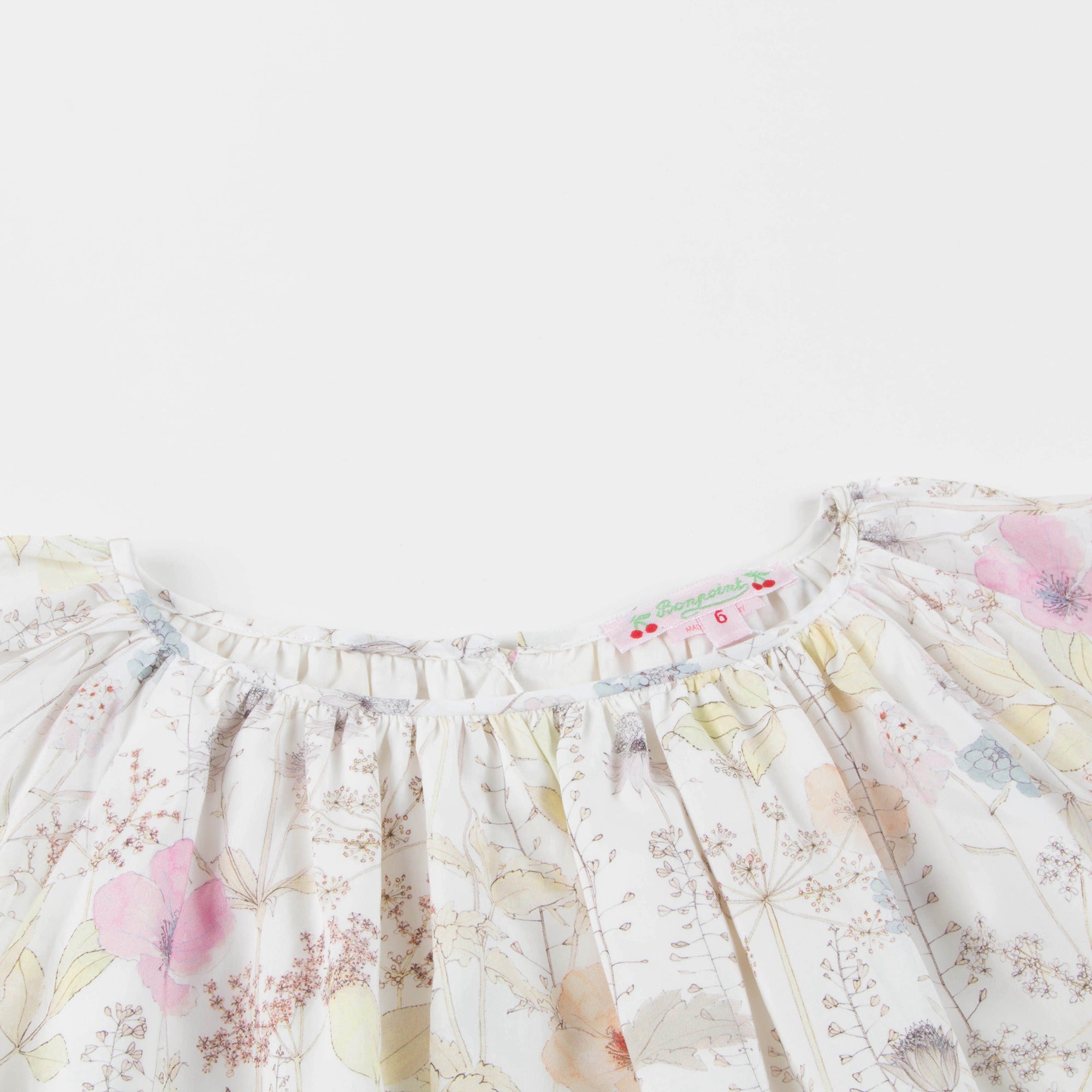 Robe imprimée écru pour fille