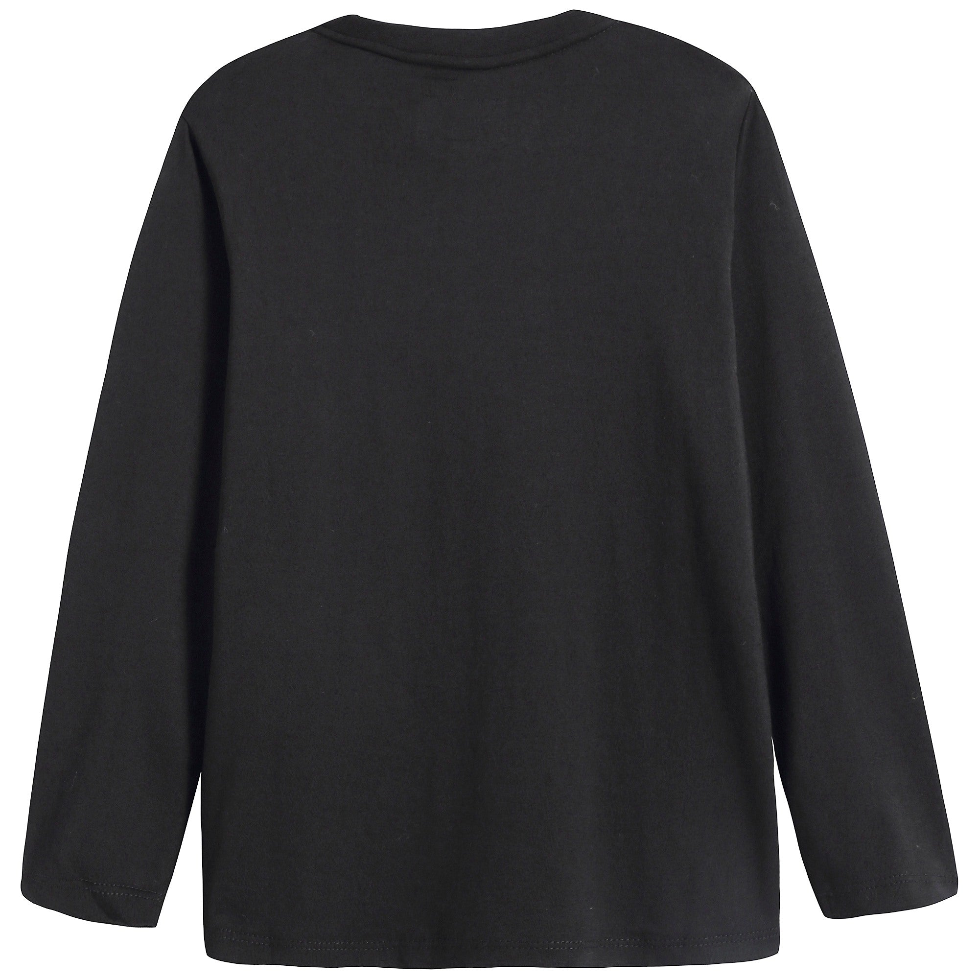 Boys Black Logo Cotton Shirt