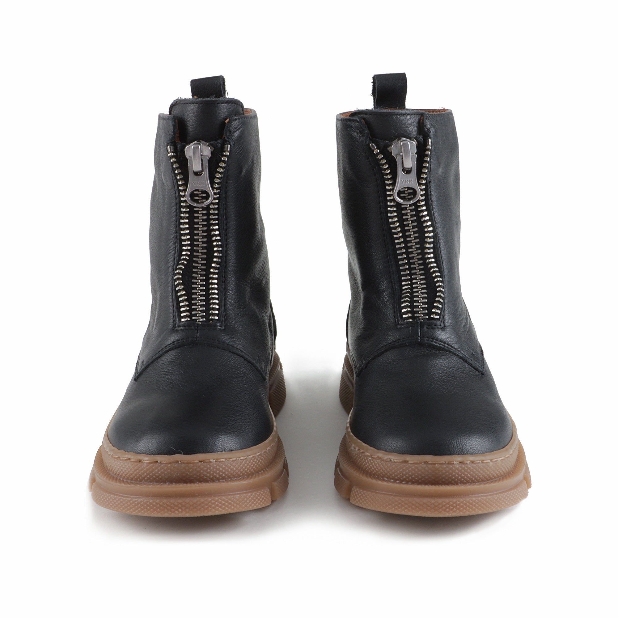 Girls Black Leather Boots