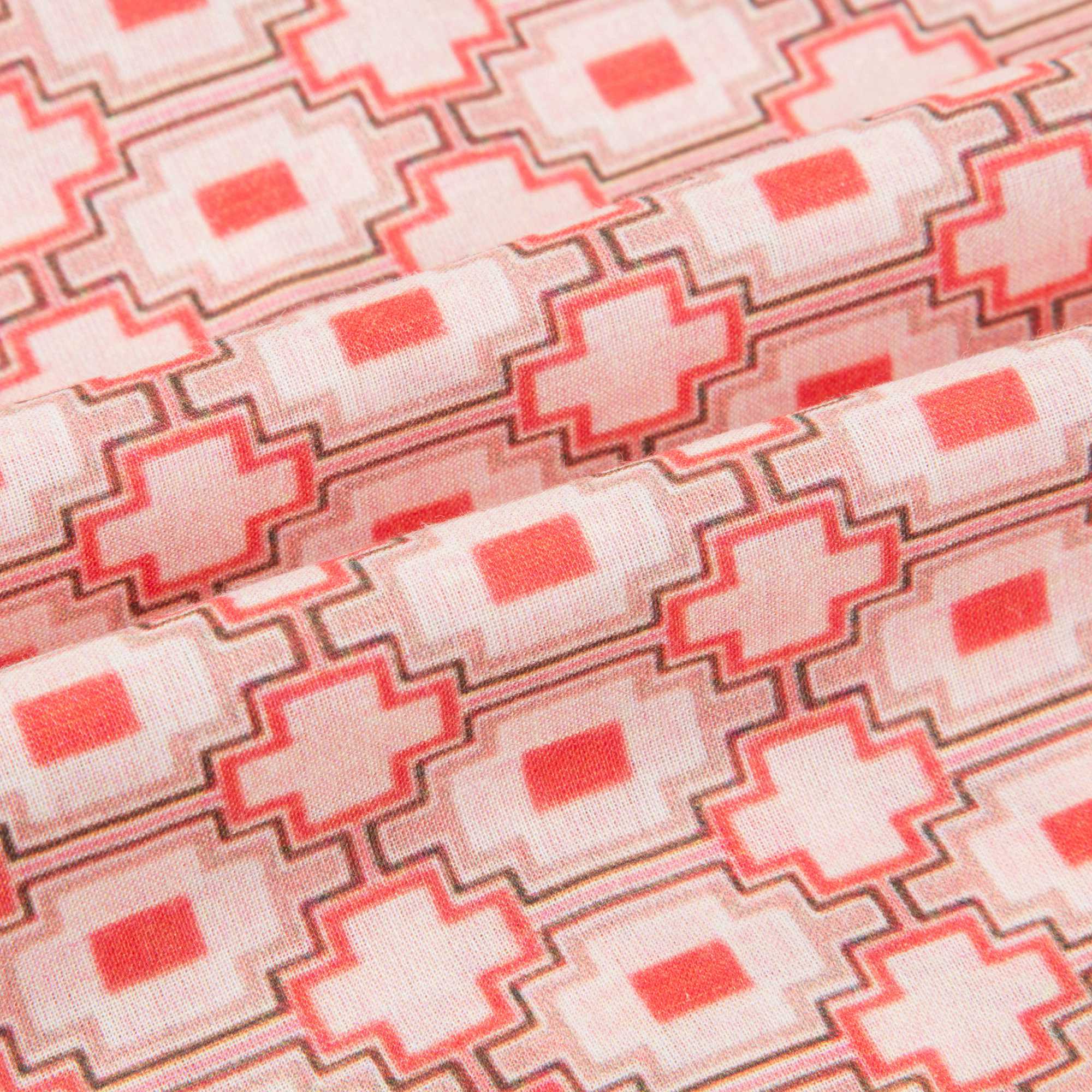 Baby Kaleido Red Woven T-shirt