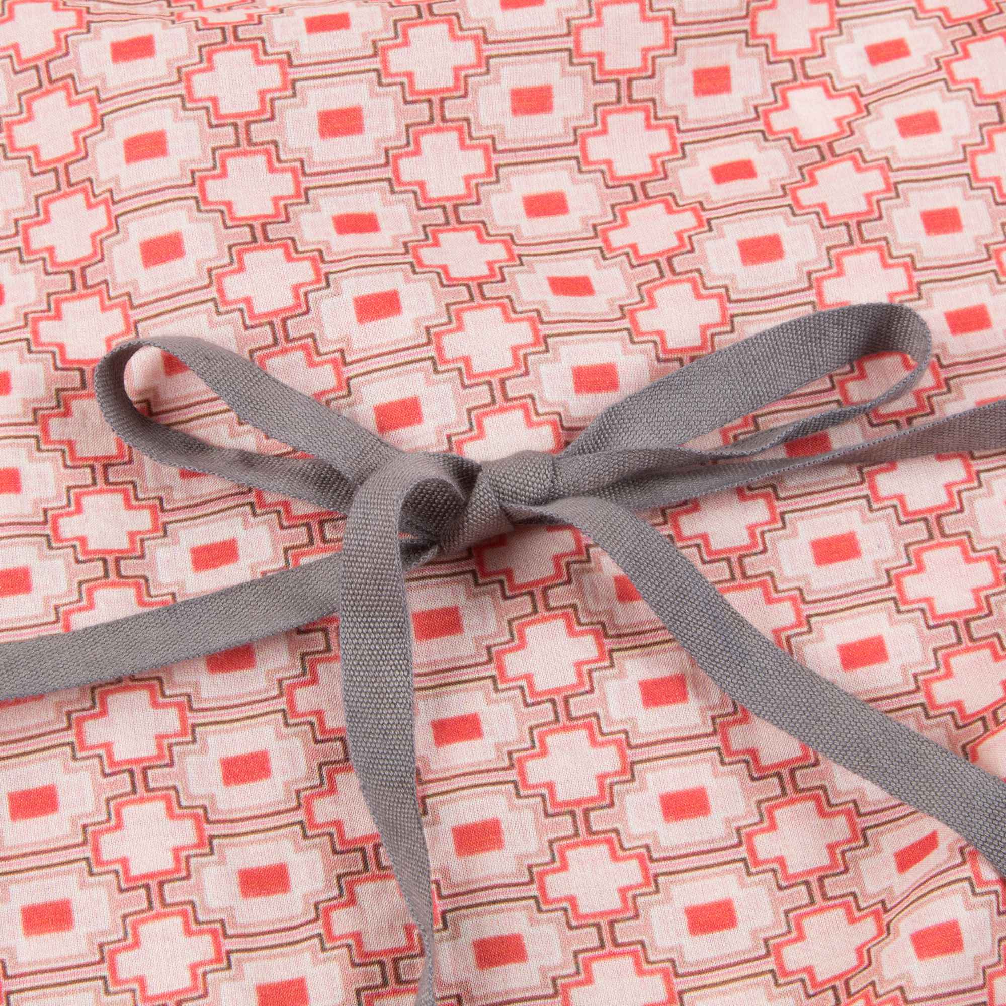 Girls Kaleido Red Cotton Woven Dress