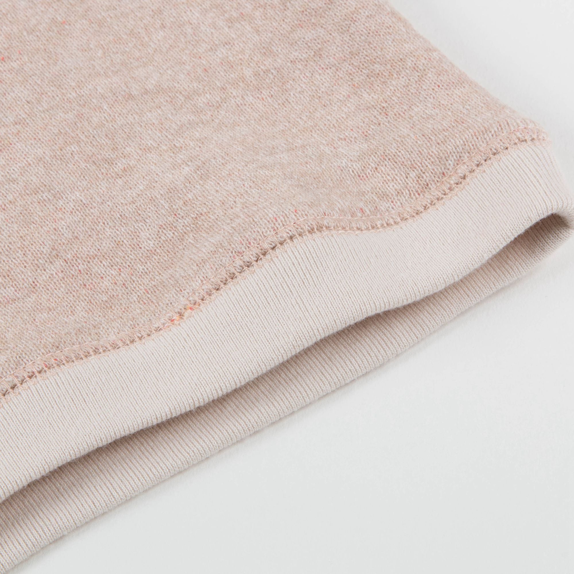 Girls Pink Oatmeal Cotton Jersey Sweatshirt