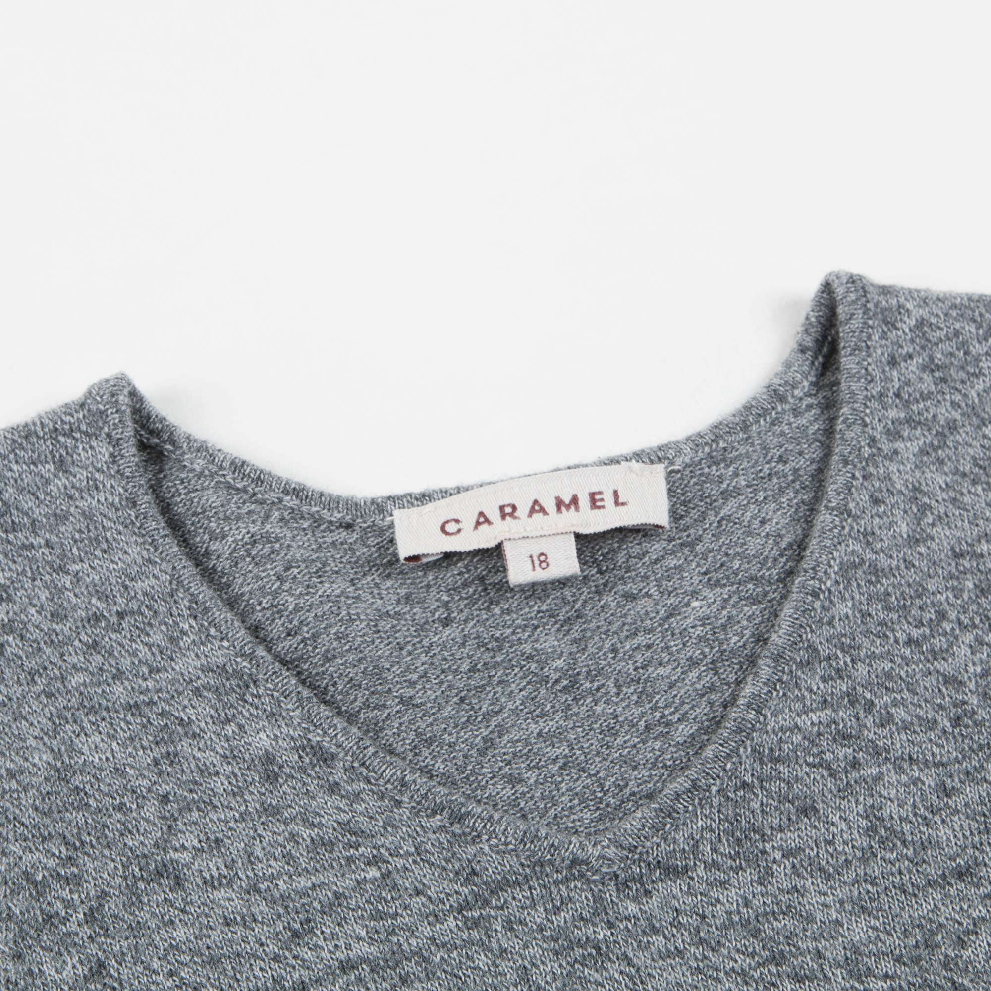 Gilet en maille de coton anthracite pour bébé